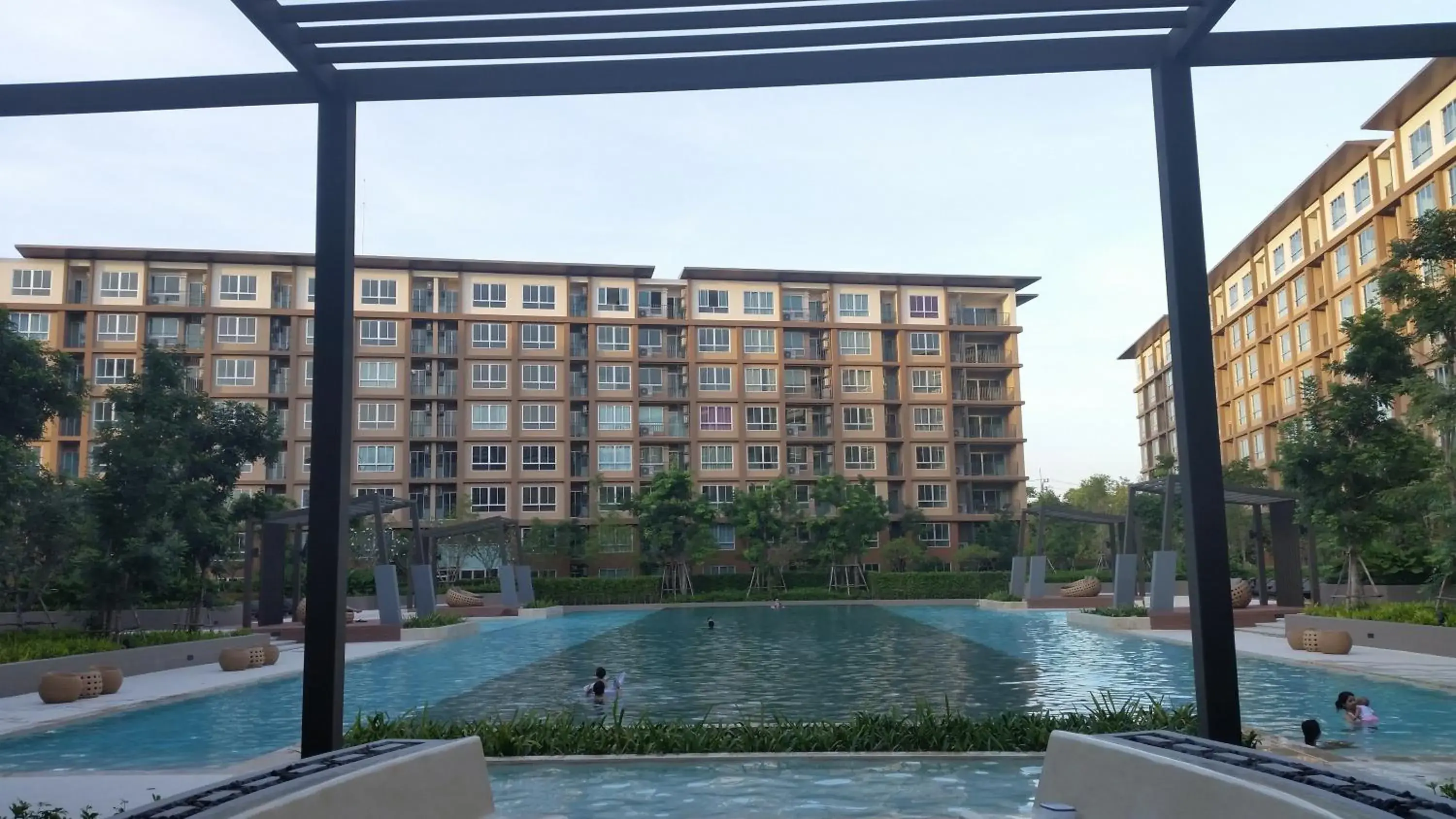 Swimming Pool in The Ralaxing Room at Baan Tew Lom Condo Cha Am - Hua Hin