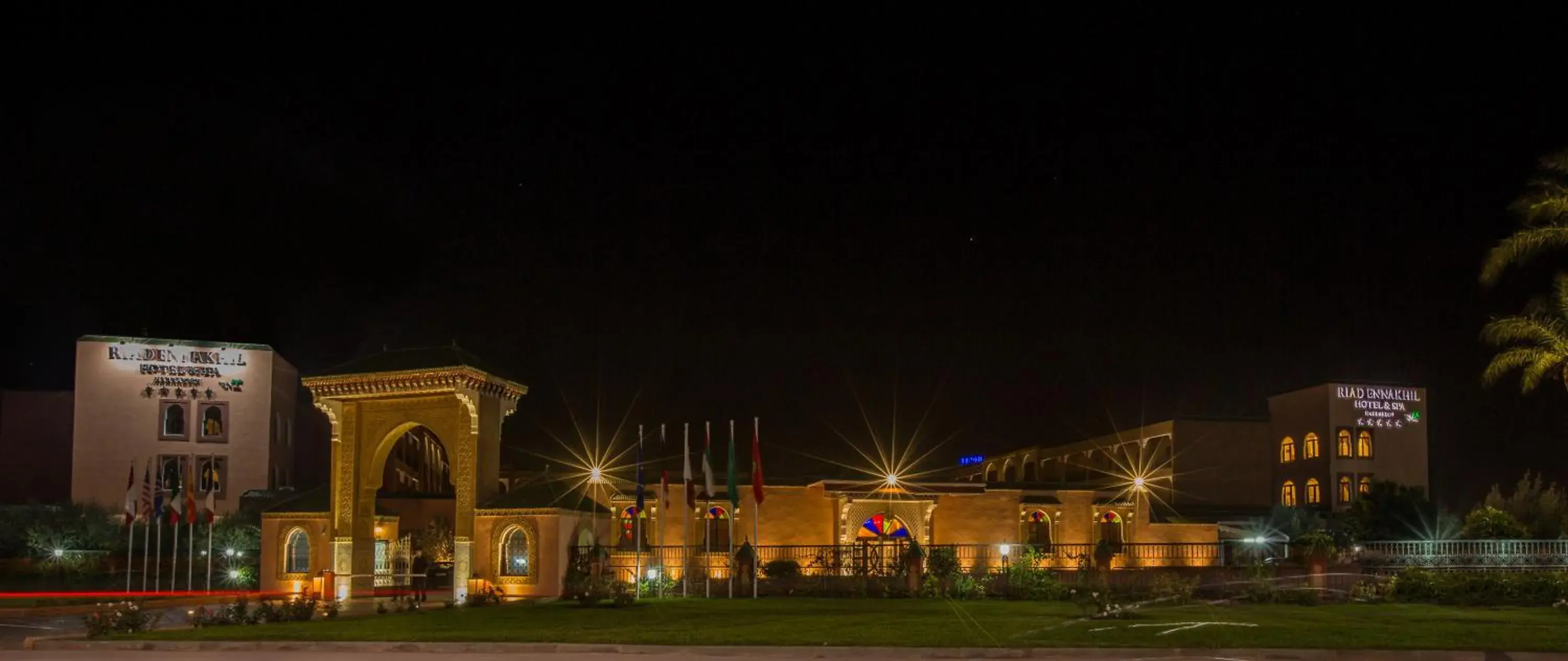 Facade/entrance, Property Building in Hotel Riad Ennakhil & SPA