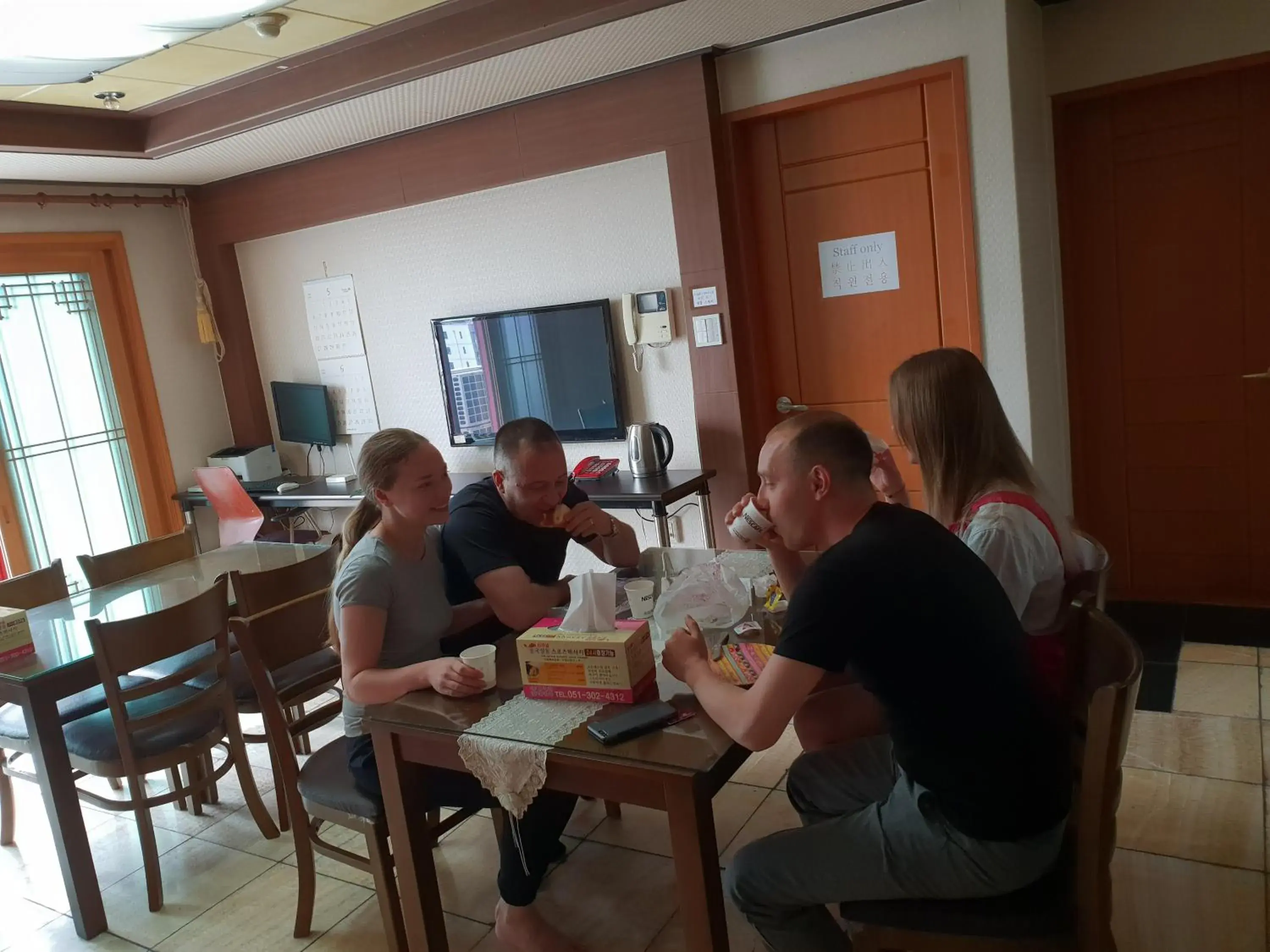 American breakfast in Plus Motel American breakfast in Plus Motel