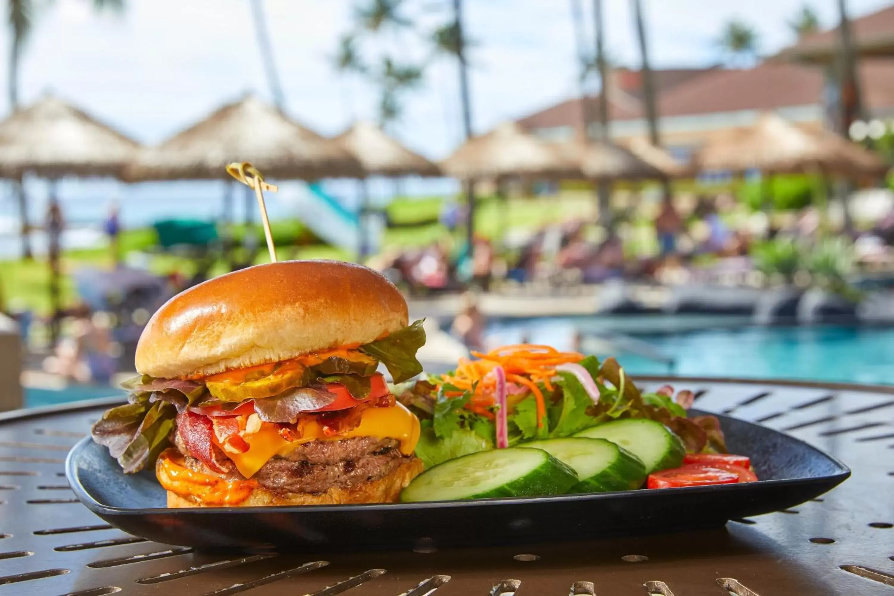 Beach, Food in Sheraton Kauai Resort Villas