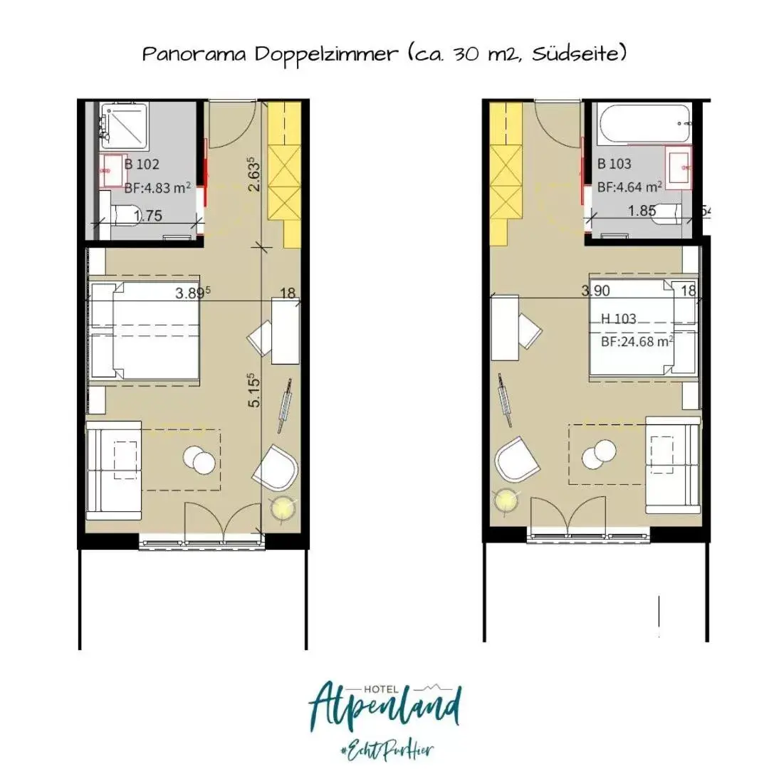Floor Plan in Hotel Alpenland
