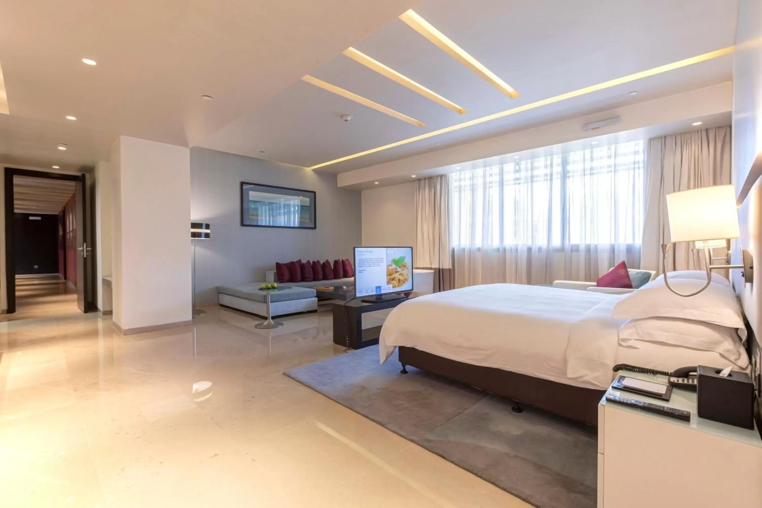 Bedroom in The Boulevard Arjaan by Rotana