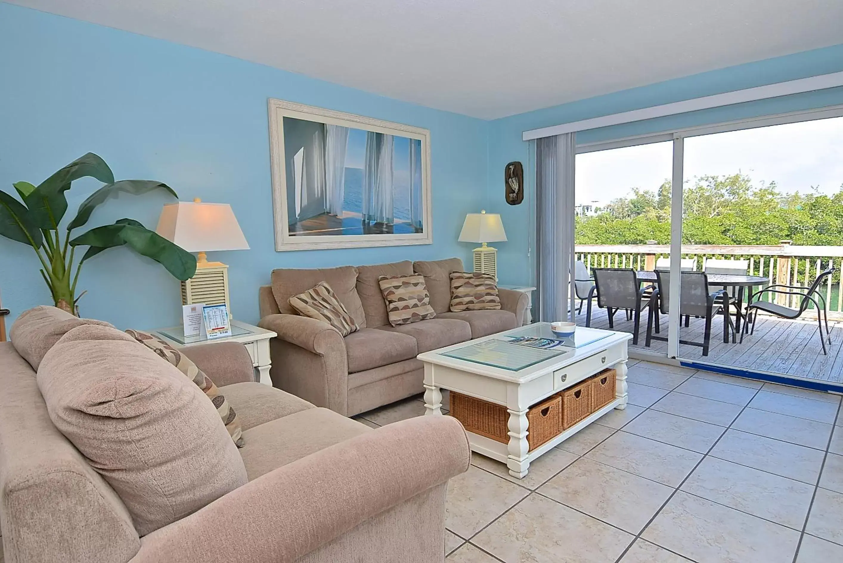 Seating Area in A Beach Retreat on Casey Key