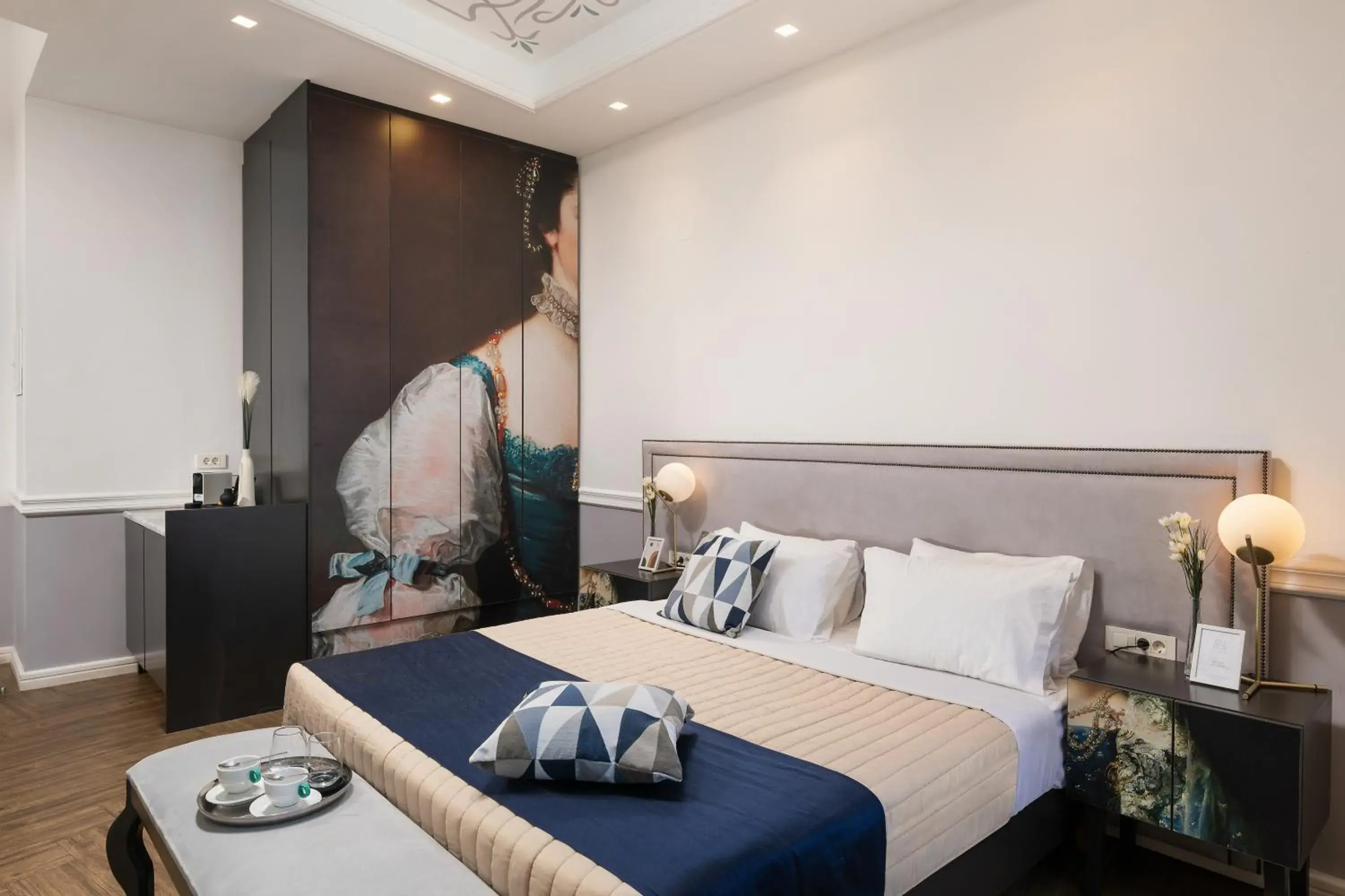 Bed in Elia Palatino Hotel