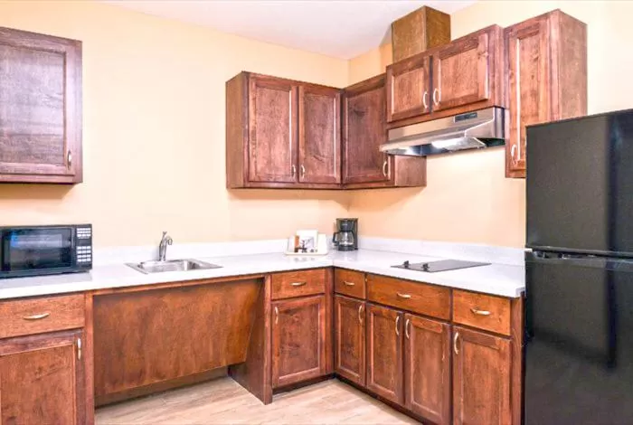 Kitchen or kitchenette in Americas Best Value Inn-Near NRG Park/Medical Center