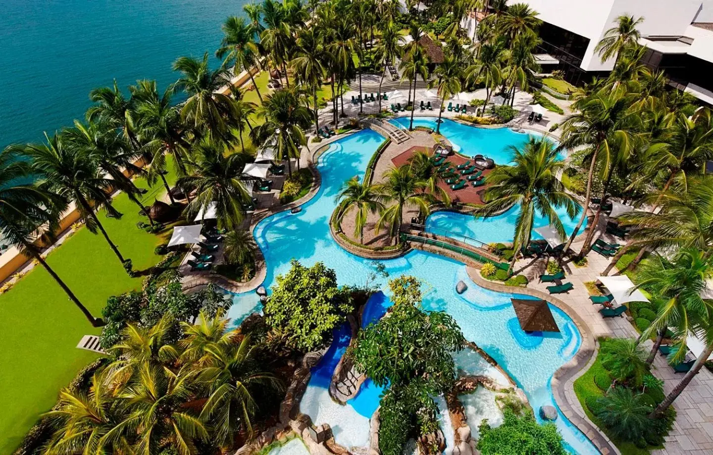 Pool View in Sofitel Philippine Plaza Manila