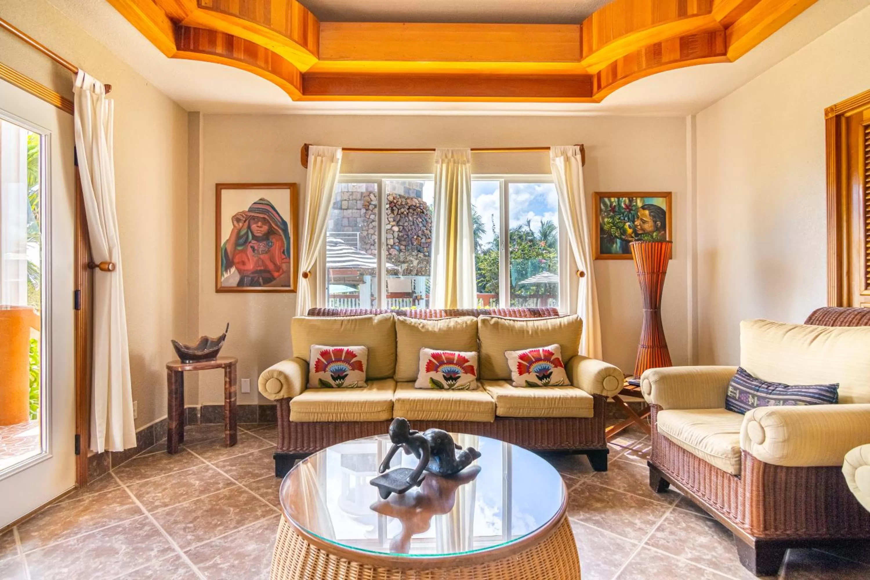 Living room in Lighthouse Beach Villas