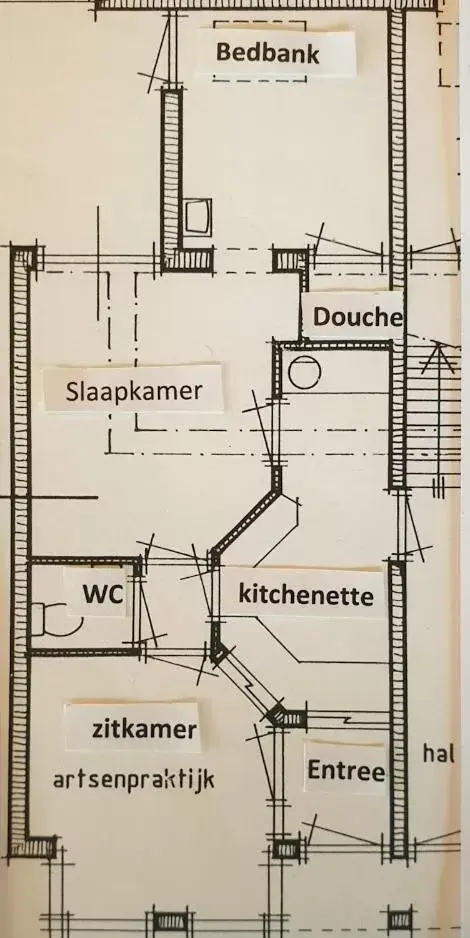 Floor Plan in B&B de Dorpsdokter