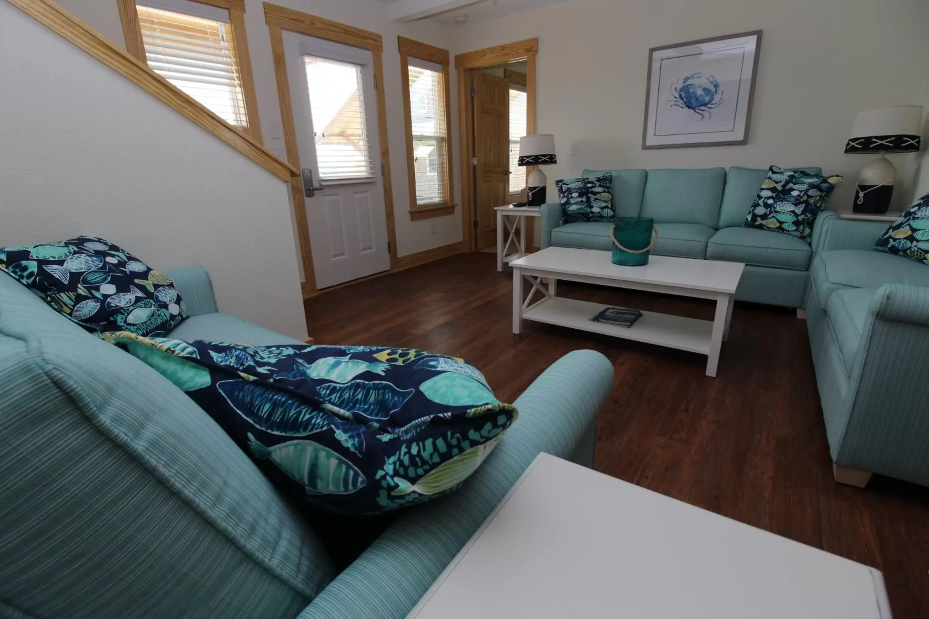 Living room, Seating Area in Whalebone Ocean Cottages by KEES Vacations