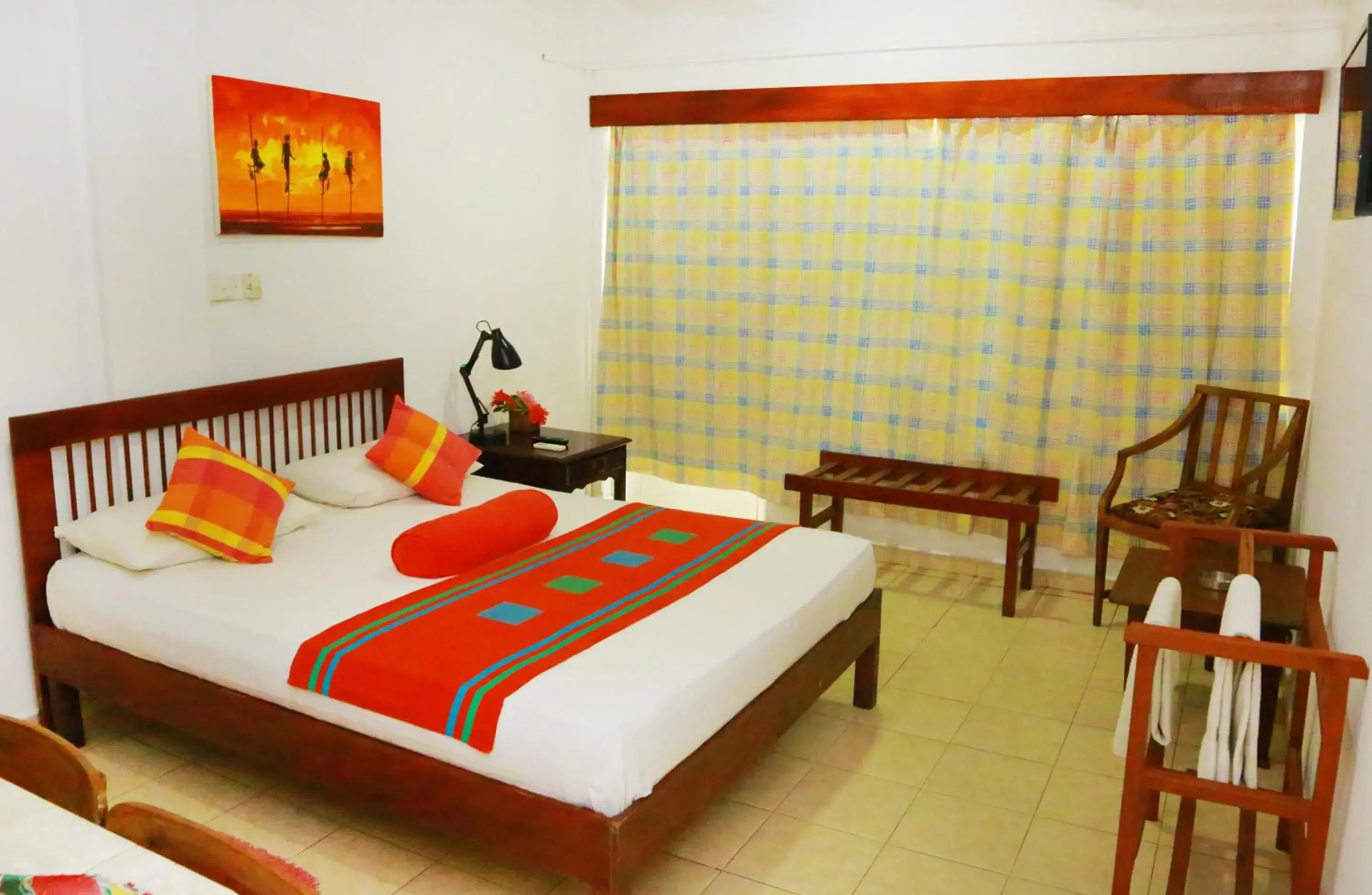 Bed in Ranveli Beach Resort