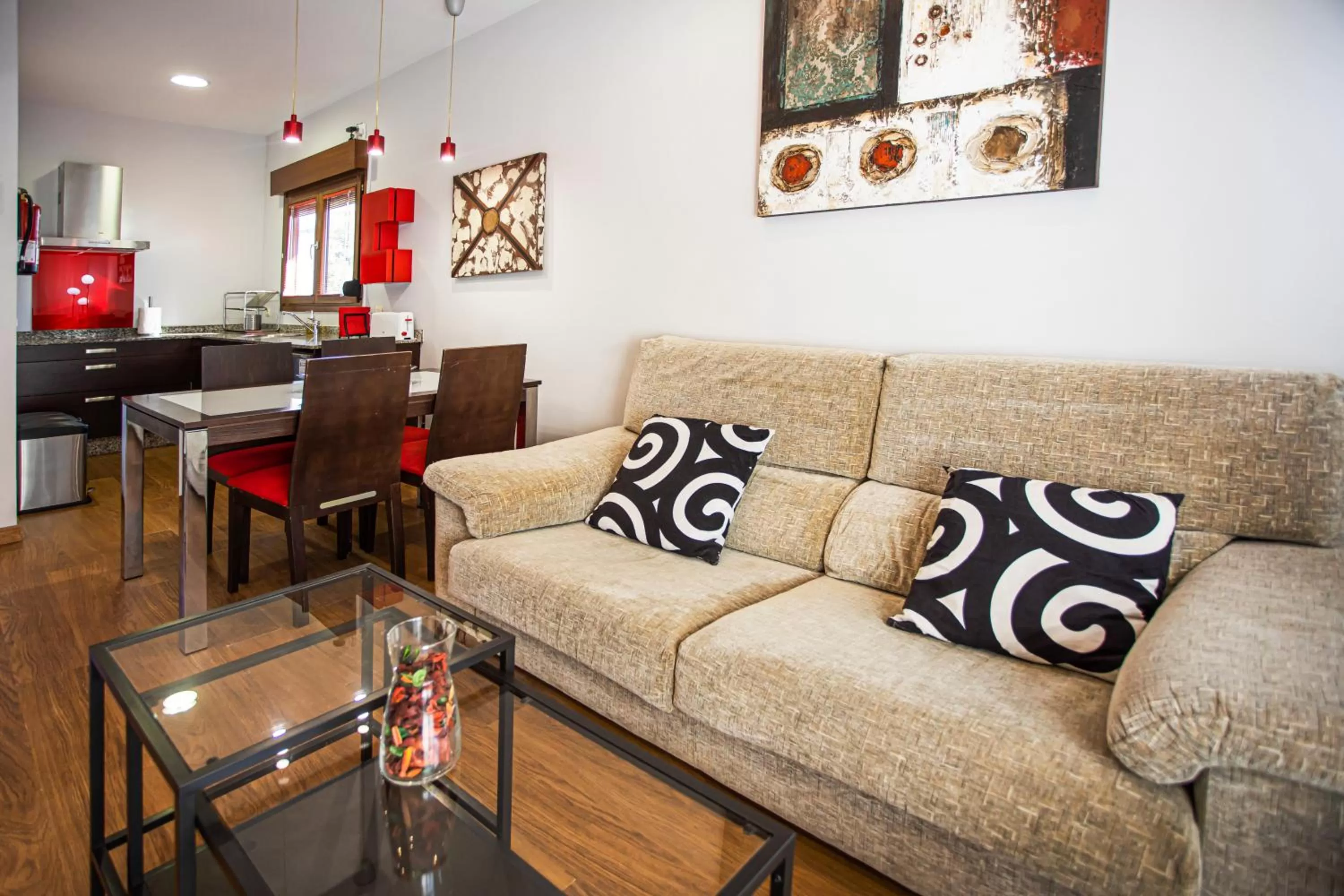 Kitchen or kitchenette in LA CASONA Encanto Rural - ApartaHotel SPA Llanes