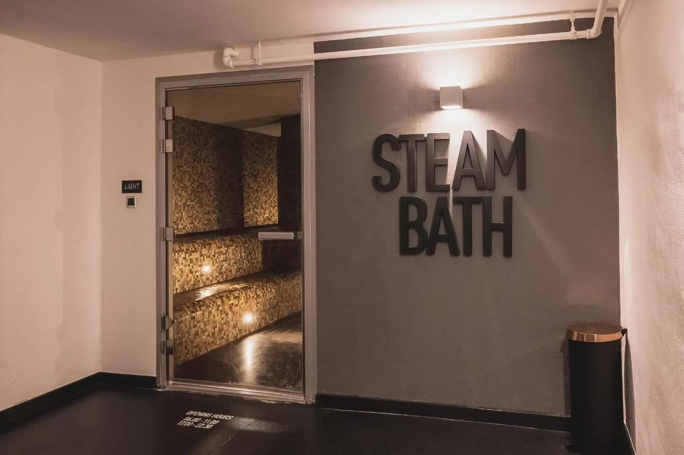 Steam room in Hotel Skt Petri