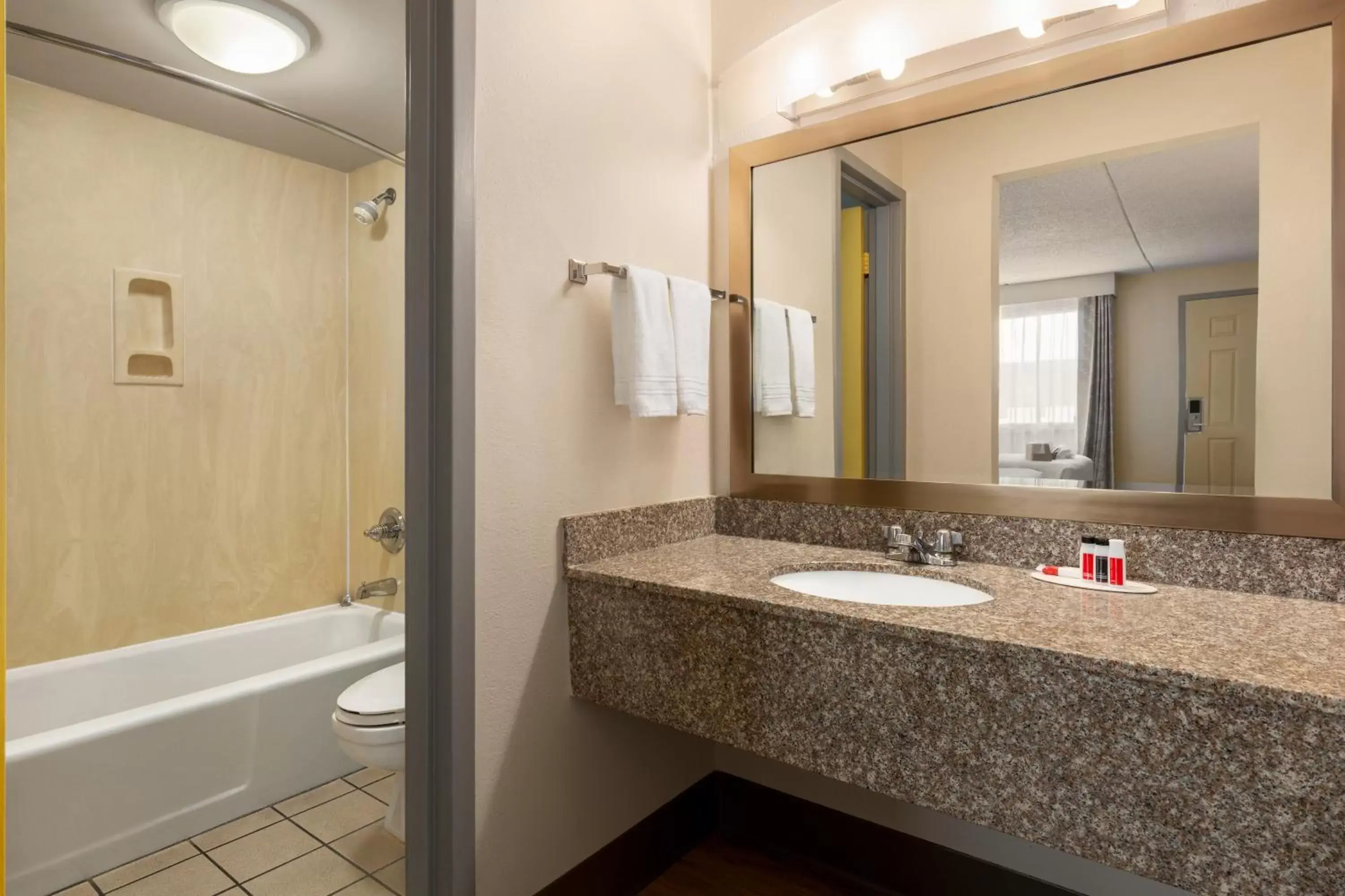 Bathroom in Hotel Bo, a Days Inn by Wyndham Chattanooga Downtown