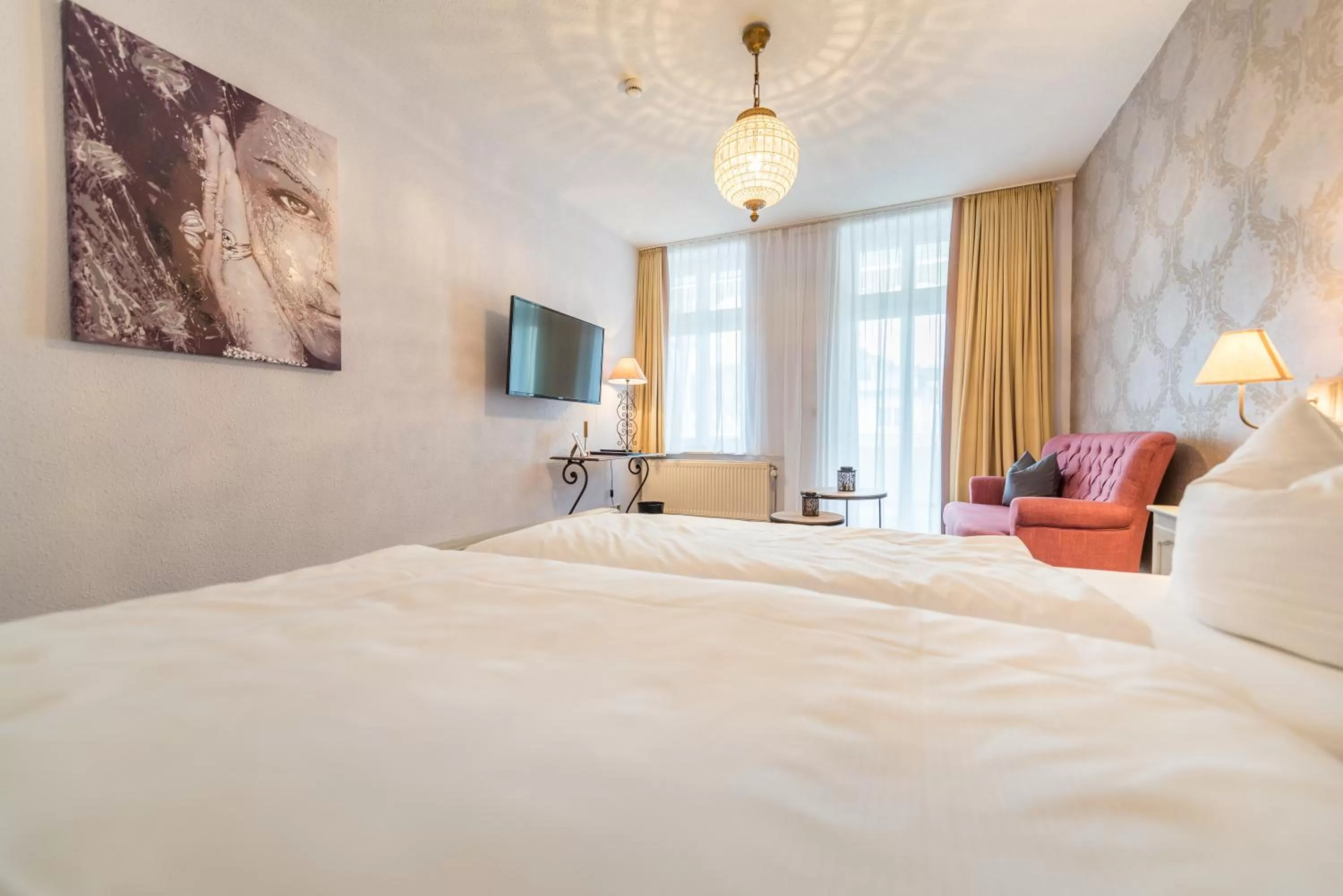 Bed in Hotel Villa Waldfrieden