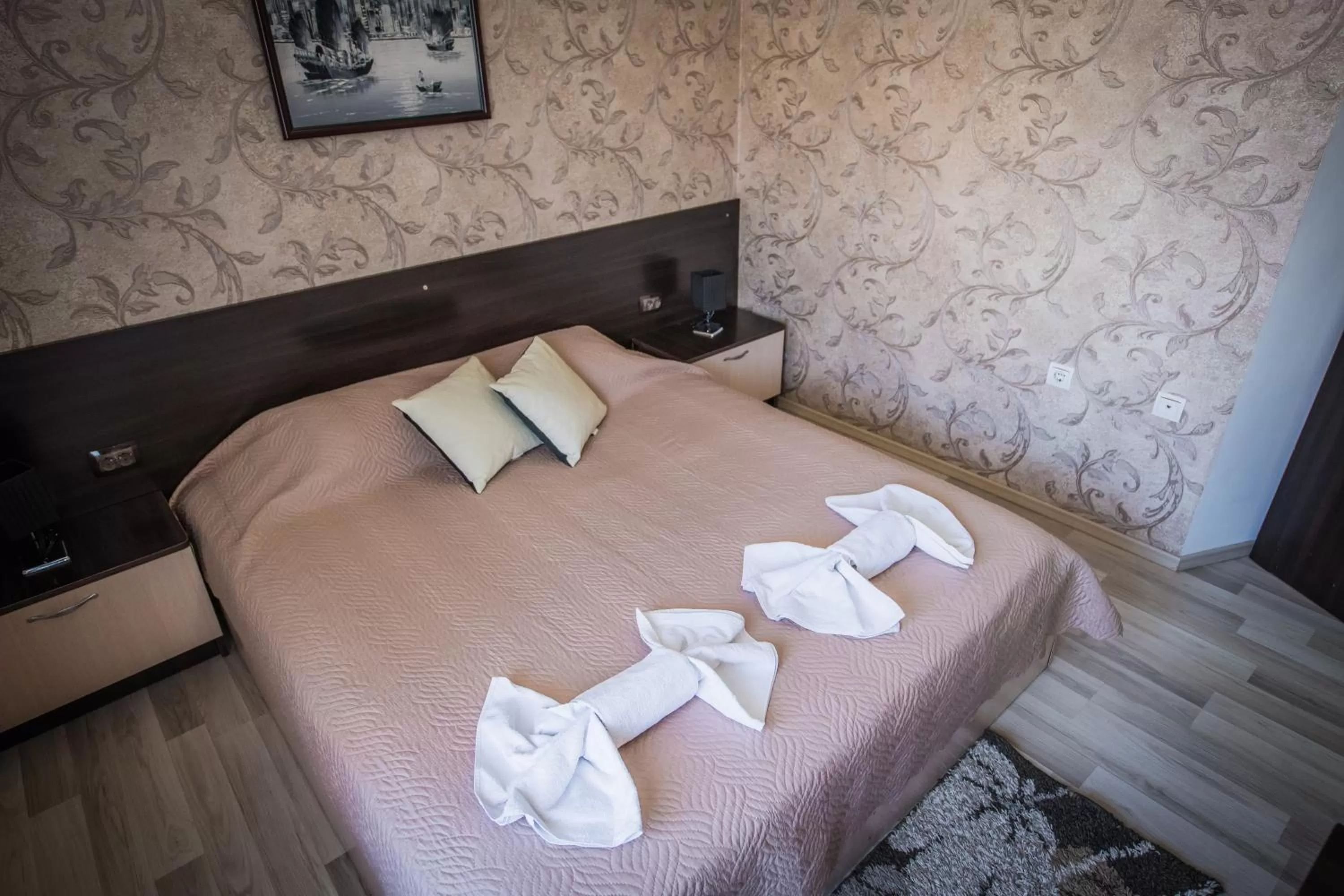 Bed in Vida Family Hotel