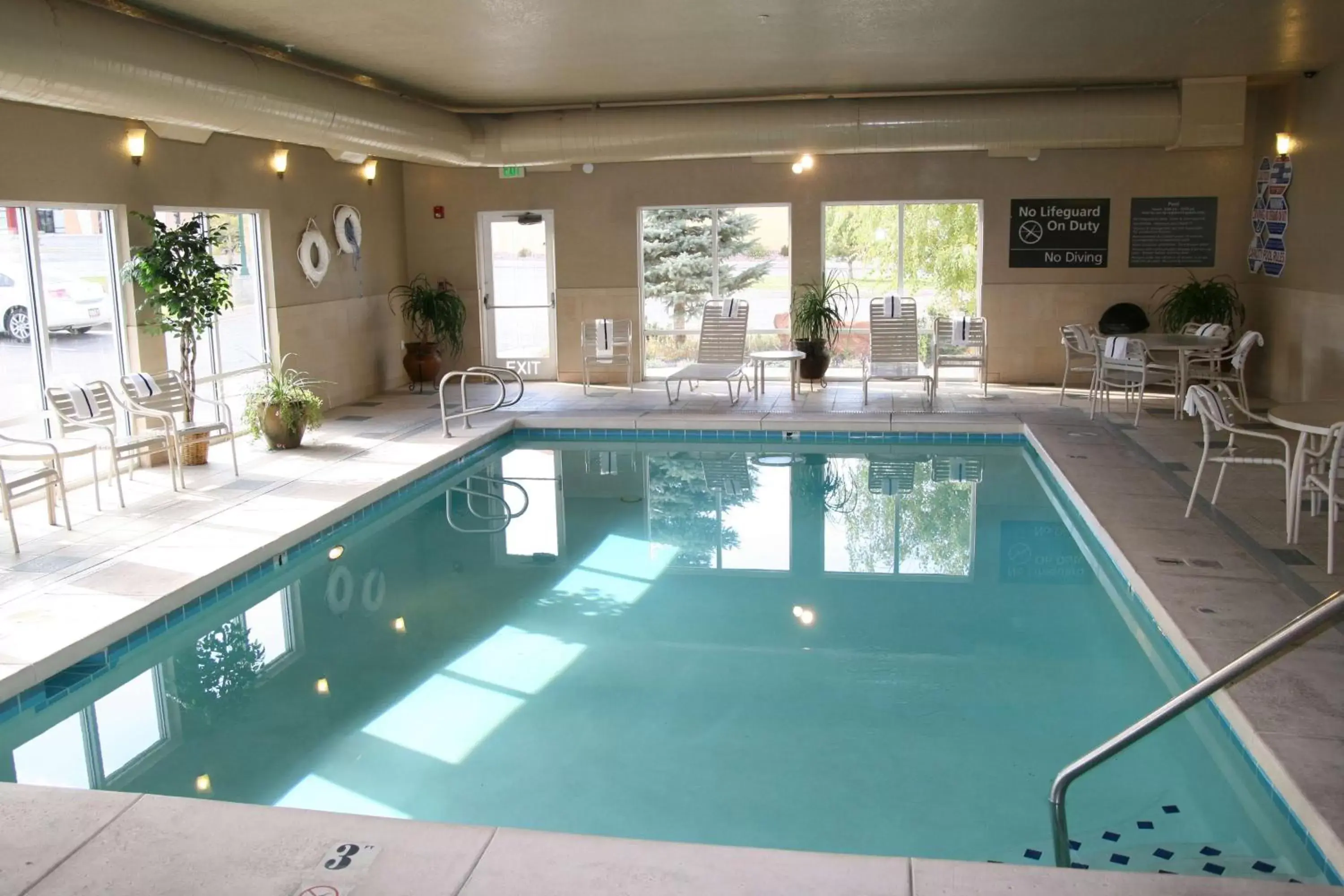 Pool view in Hampton Inn Cedar City Pool view in Hampton Inn Cedar City