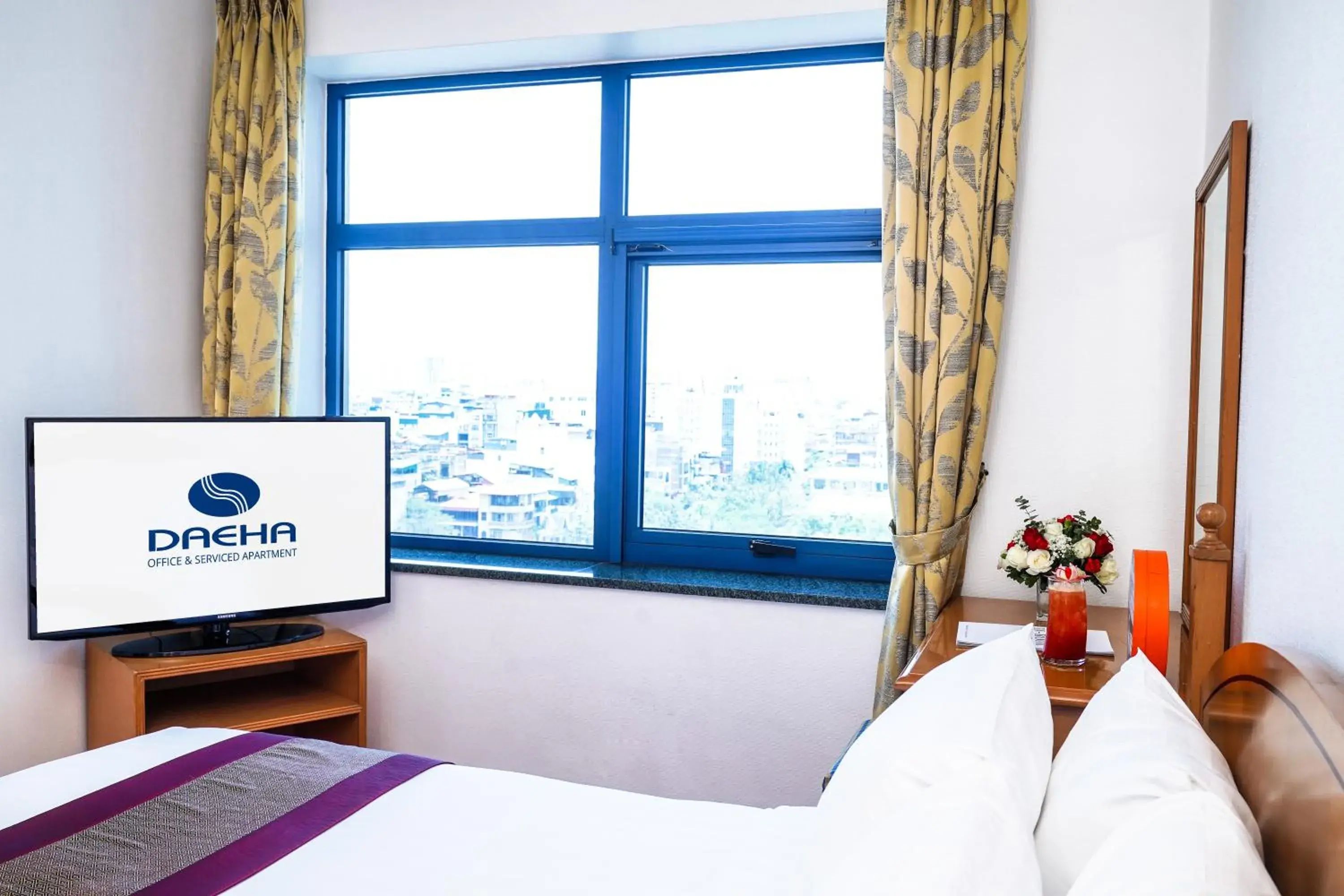 Bedroom in Daeha Serviced Apartment