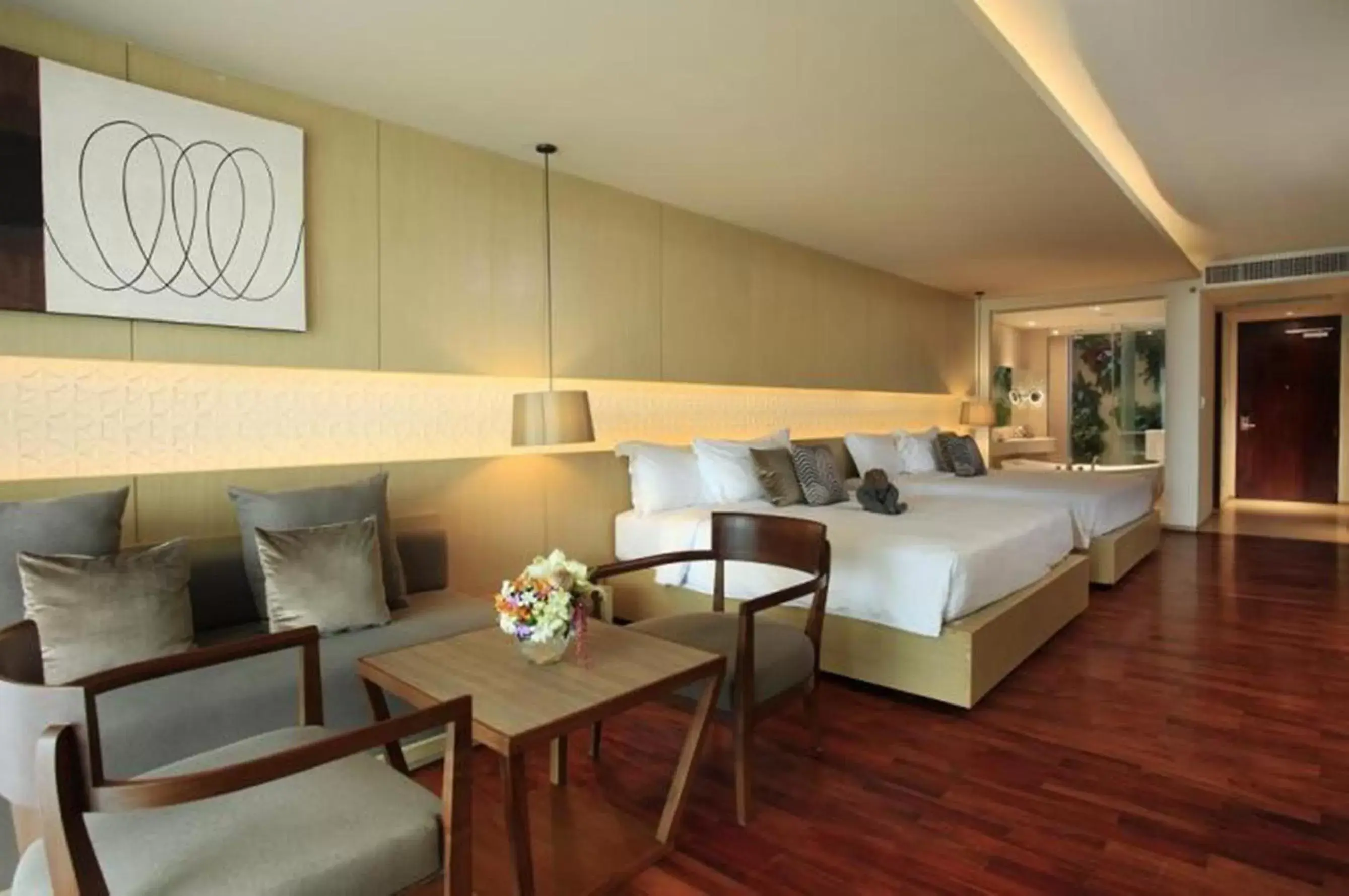 Bed, Seating Area in Phuket Graceland Resort and Spa - SHA Extra Plus