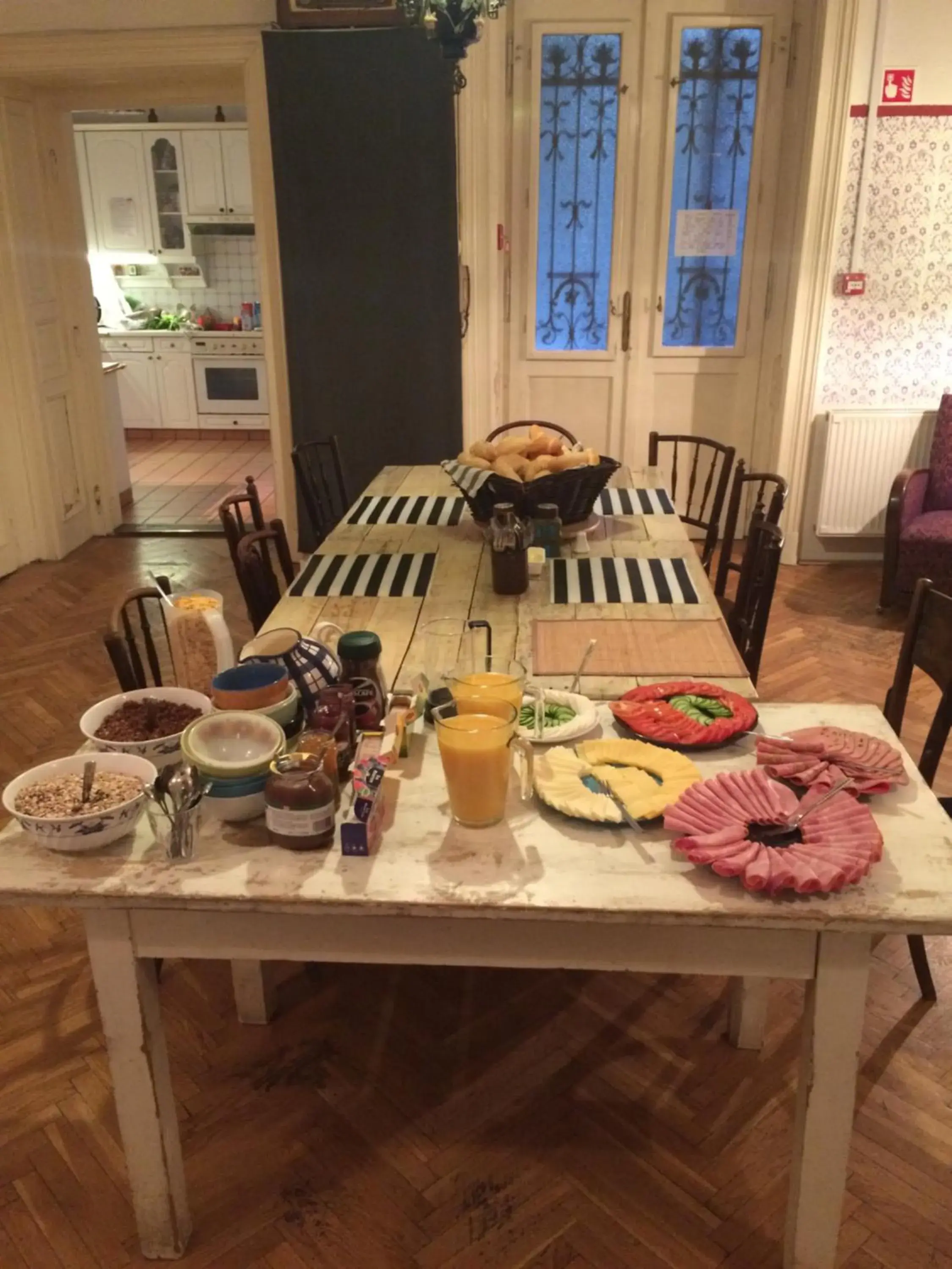 Buffet breakfast in Baroque Hostel & Coworking Buffet breakfast in Baroque Hostel & Coworking