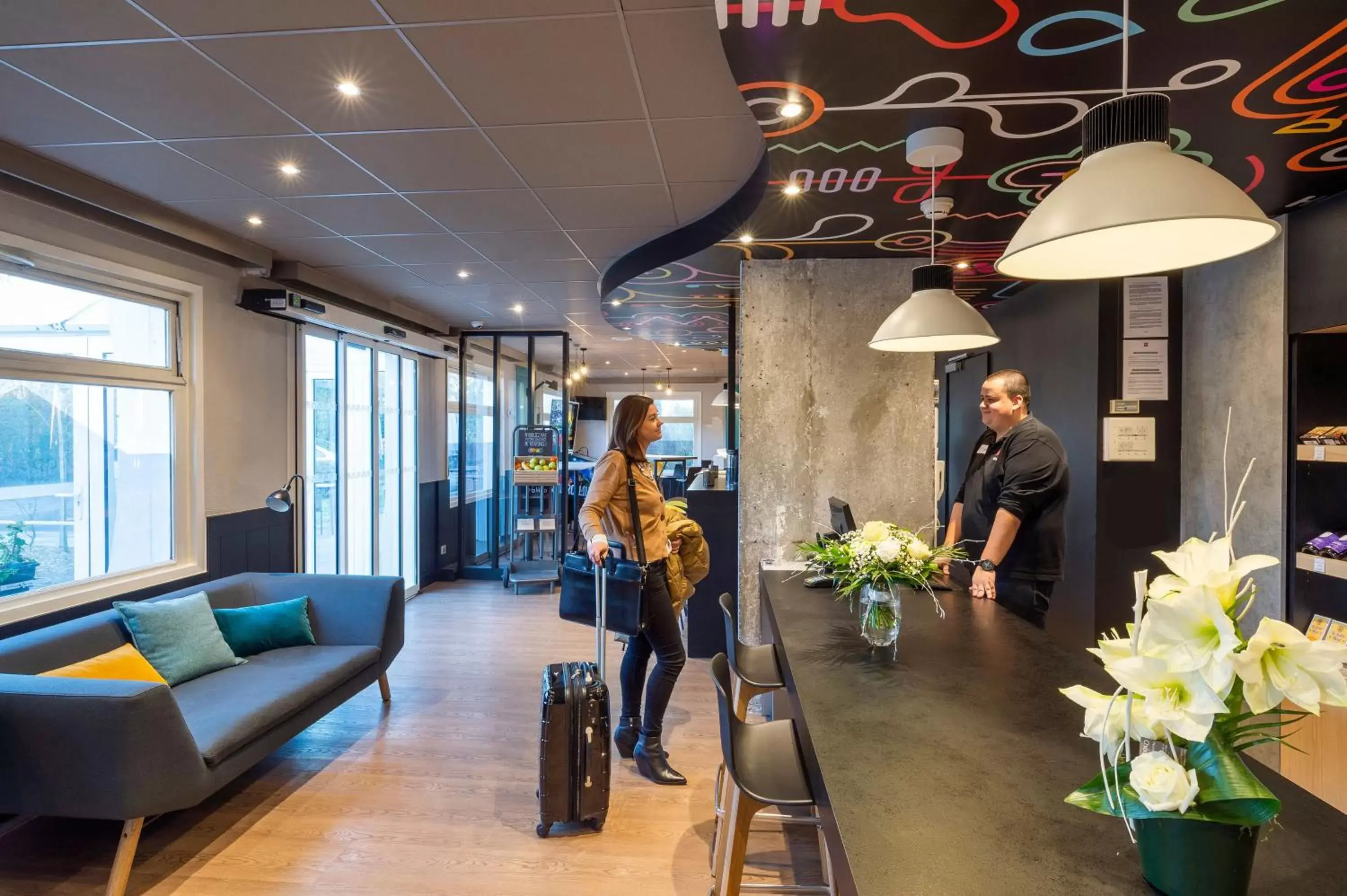 Lobby or reception in ibis Lille Villeneuve-d'Ascq Grand Stade