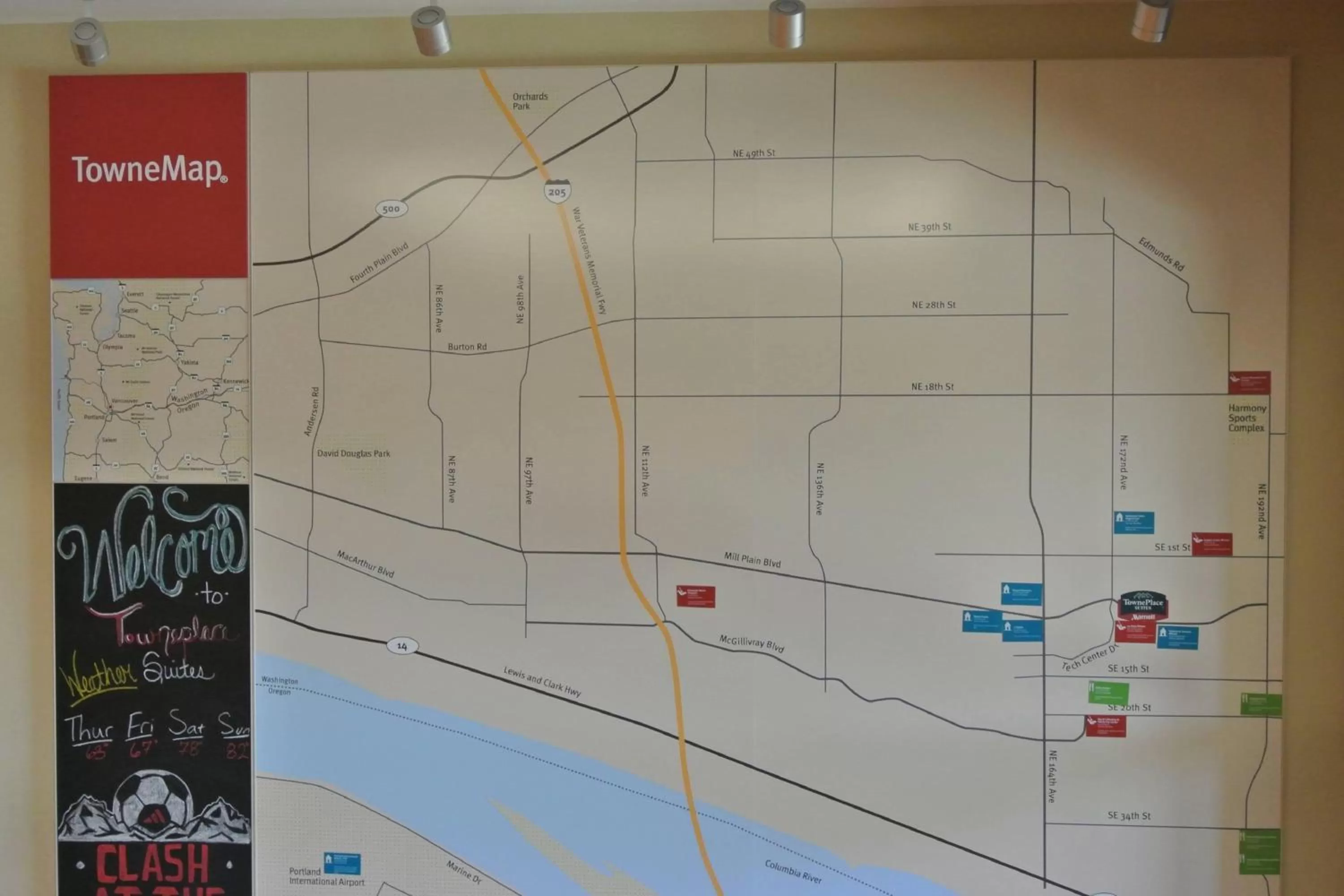 Lobby or reception in TownePlace by Marriott Suites Portland Vancouver