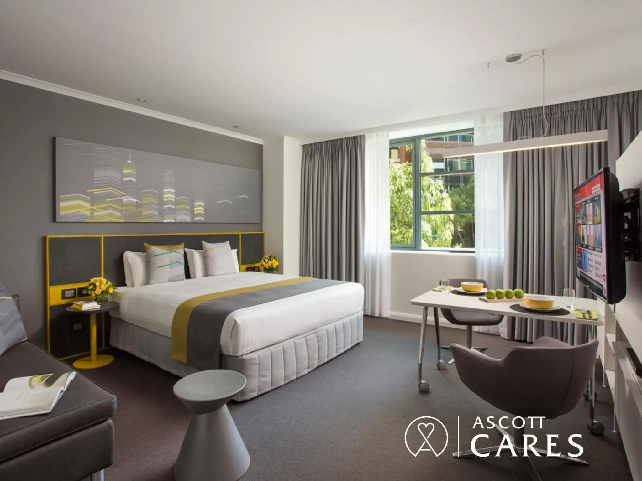 Property building, Bed in Citadines St Georges Terrace Perth Property building, Bed in Citadines St Georges Terrace Perth