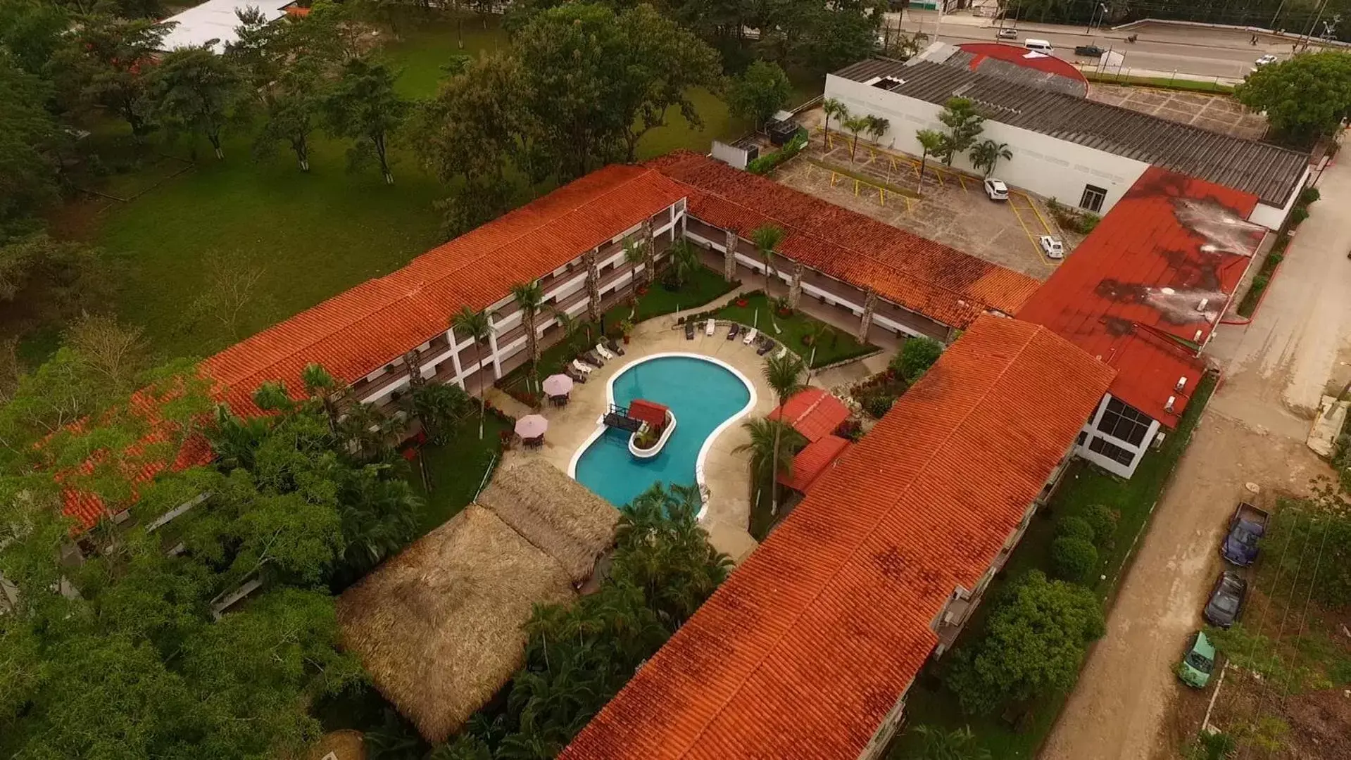 Bird's eye view, Bird's-eye View in Hotel Plaza Palenque