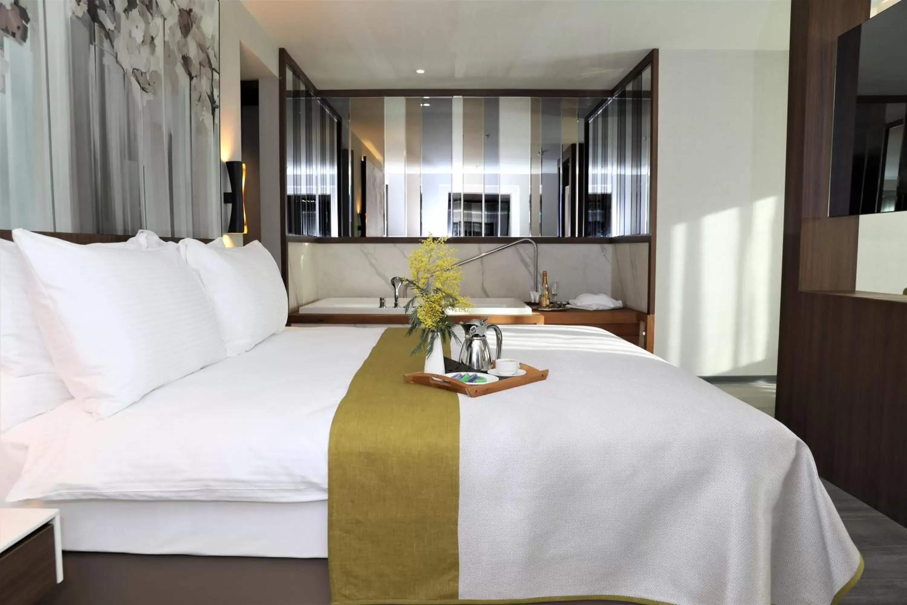 Bed in Limak Skopje Luxury Hotel