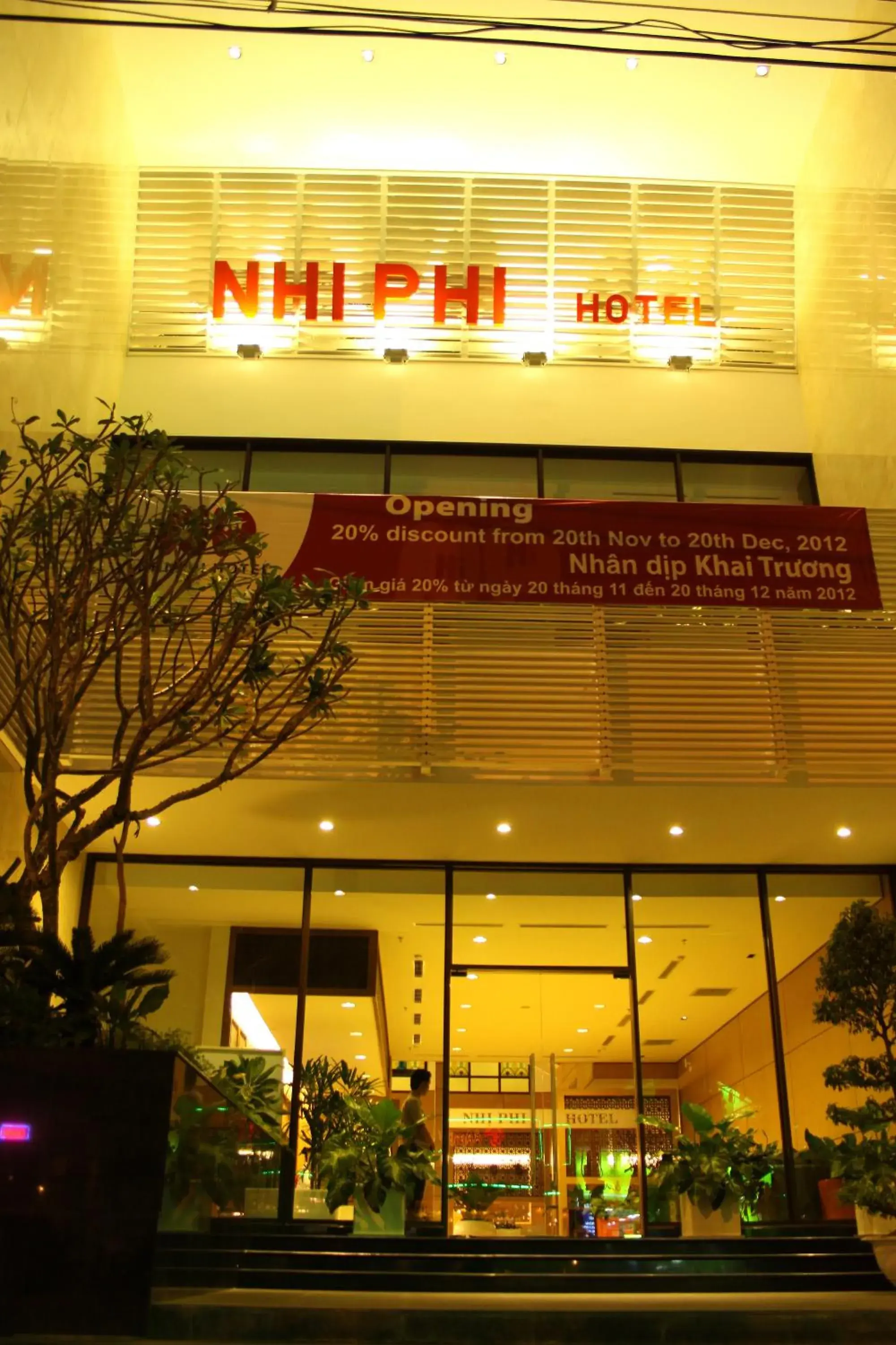 Facade/entrance, Property Building in Nhi Phi Hotel