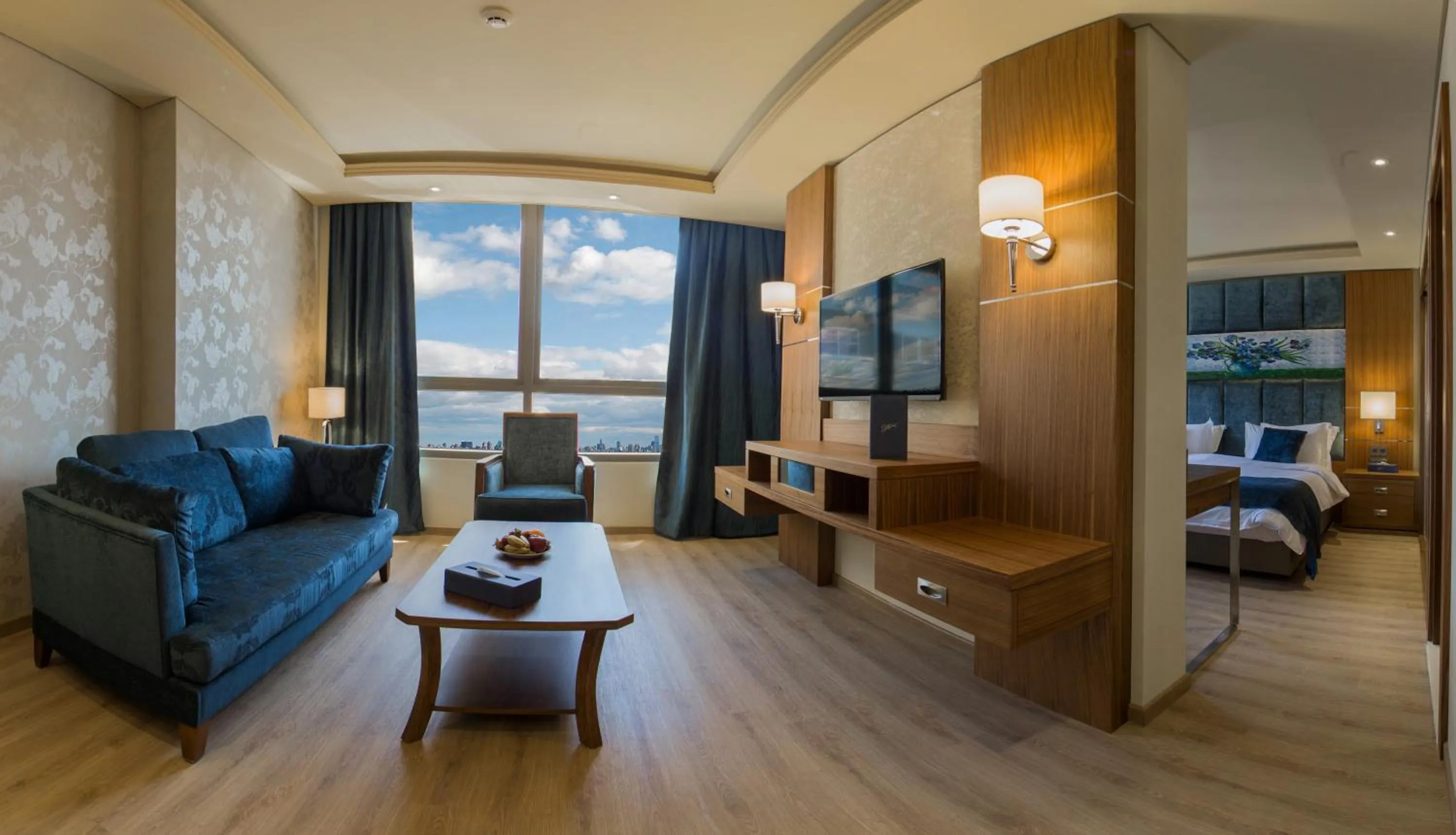 Bird's eye view, Bed in Gems Hotel