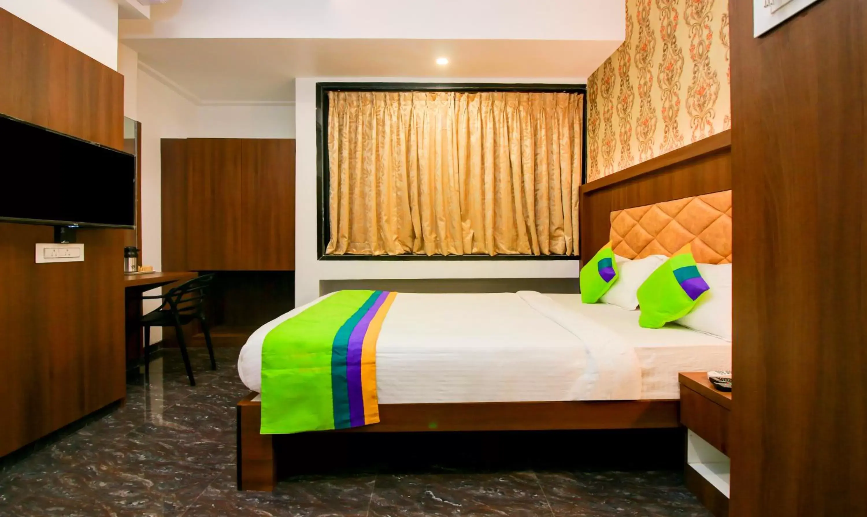 Bedroom, Bed in Treebo Arvind Residency Bedroom, Bed in Treebo Arvind Residency