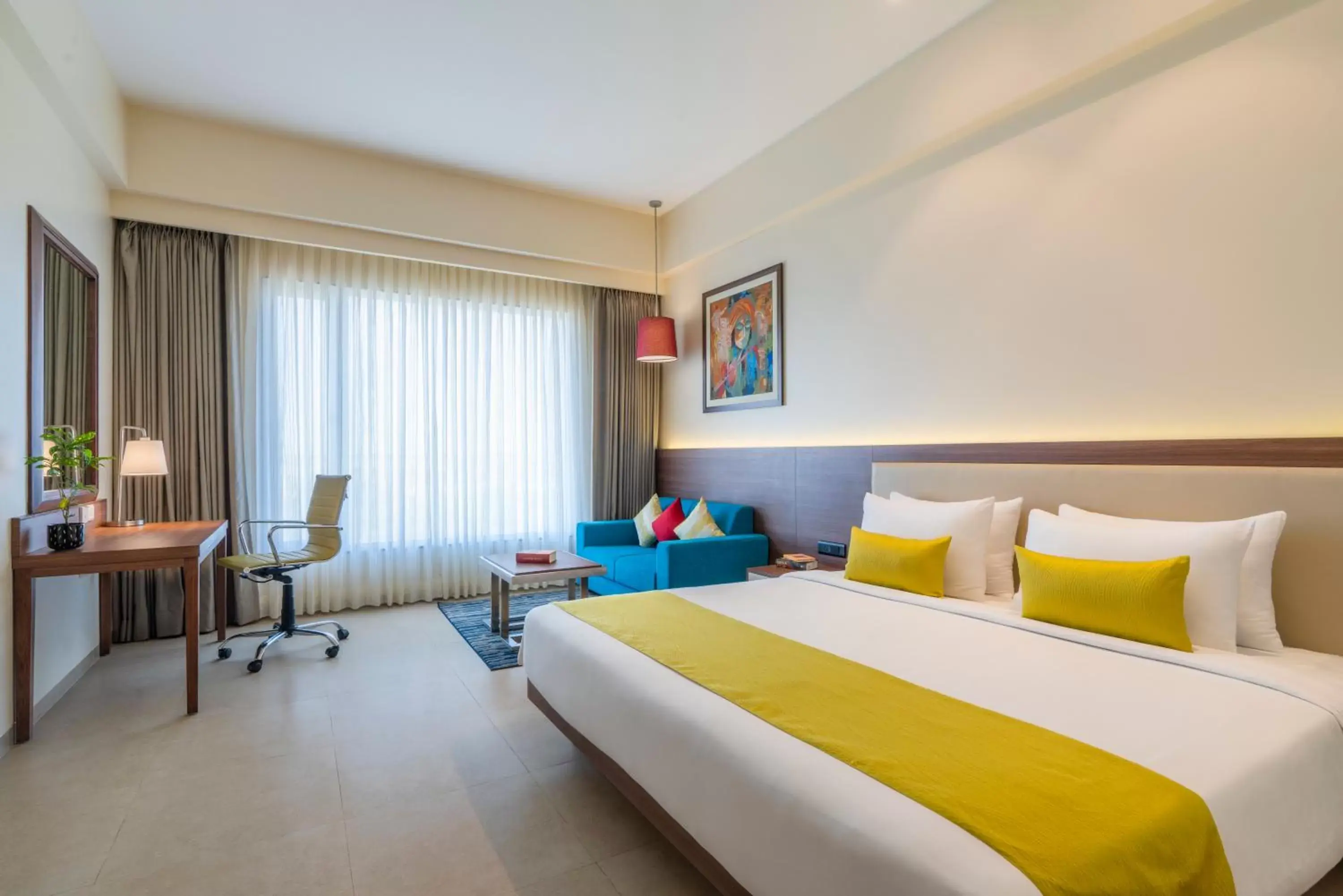 Bedroom, Bed in The Fern Sattva Resort, Dwarka