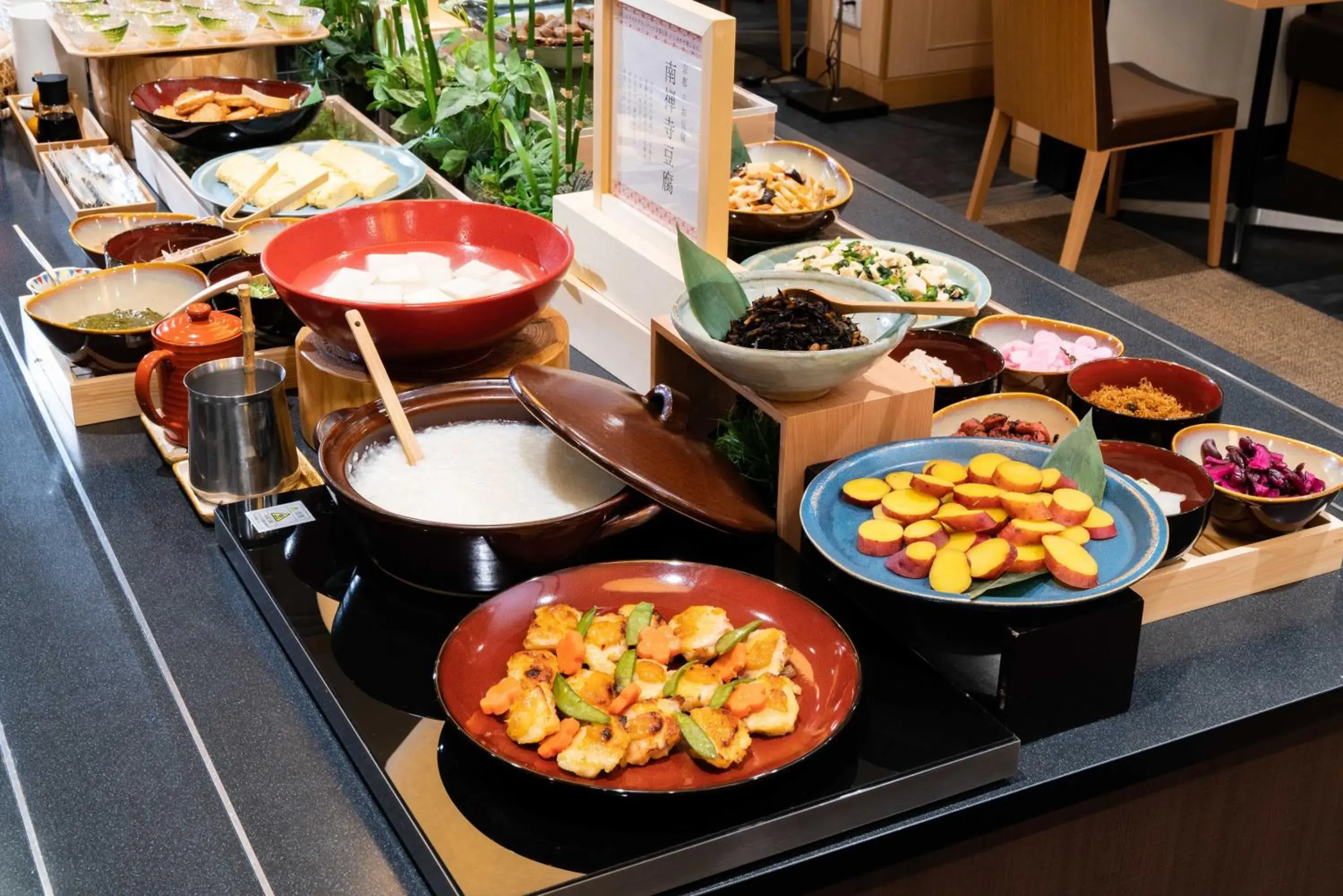 Buffet breakfast, Food in Vessel Hotel Campana Kyoto Gojo