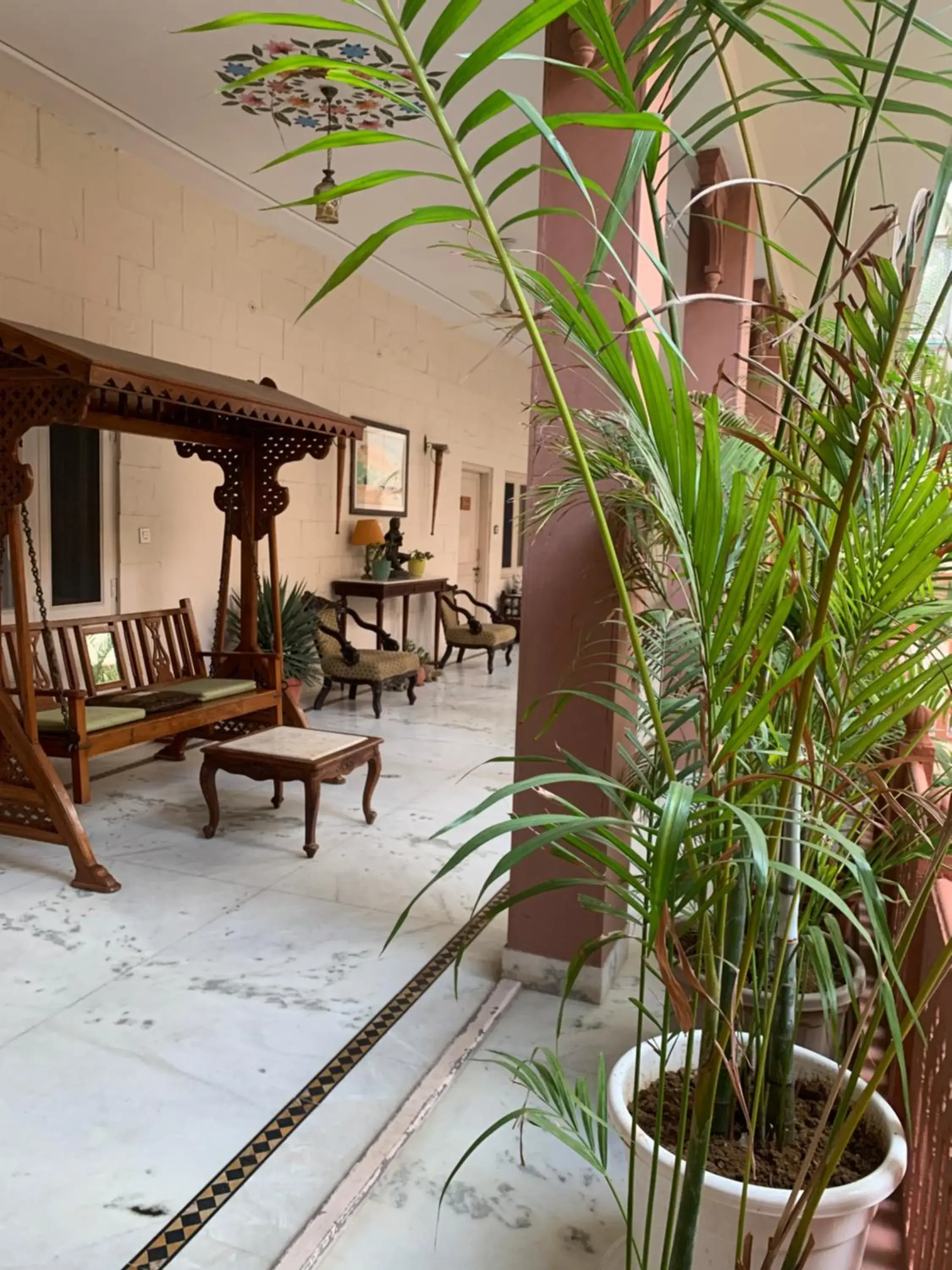 Patio in Suryaa Villa Jaipur - A Boutique Heritage Haveli