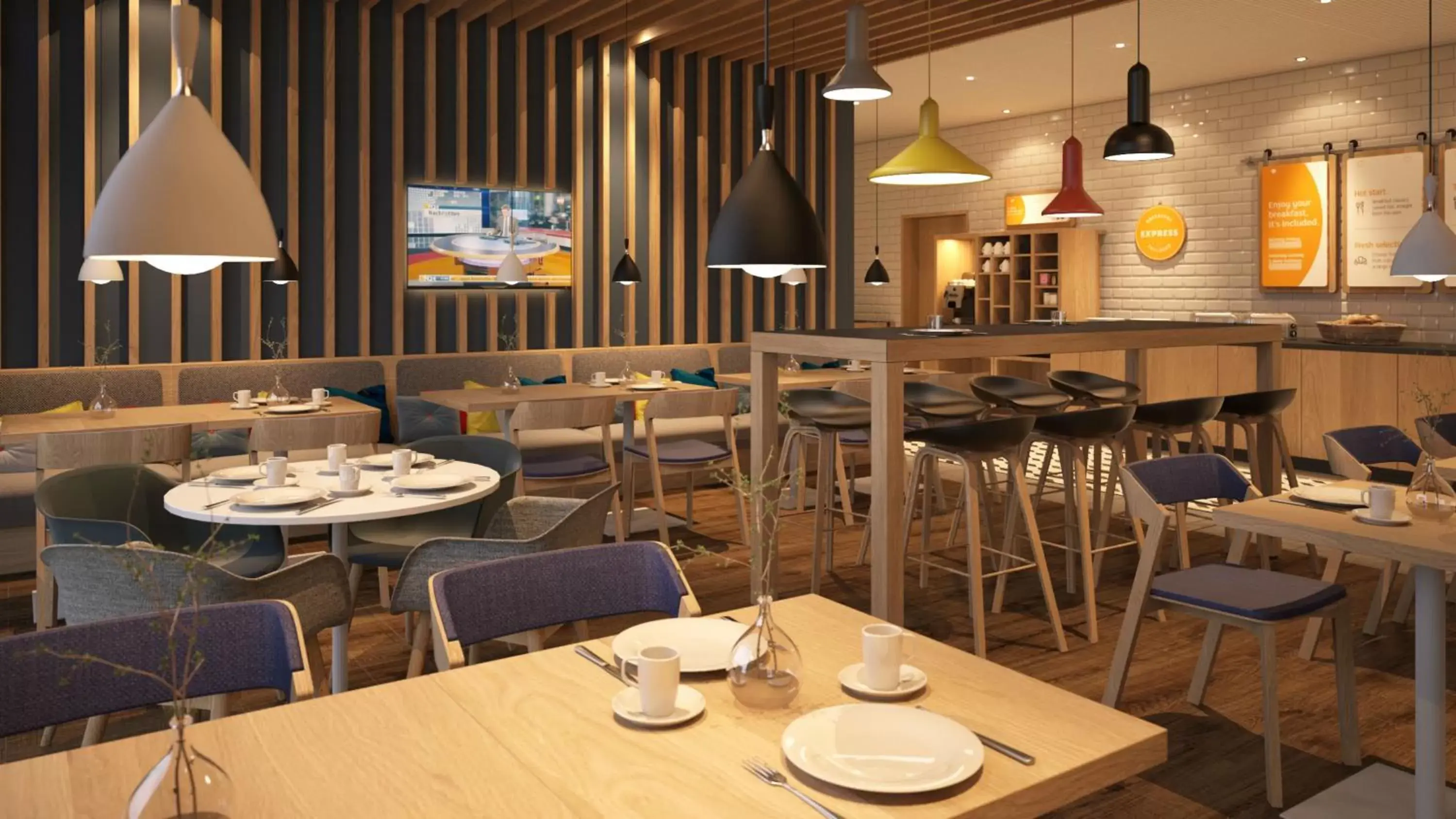 Restaurant/Places to Eat in Holiday Inn Express Frankfurt Airport - Raunheim, an IHG Hotel