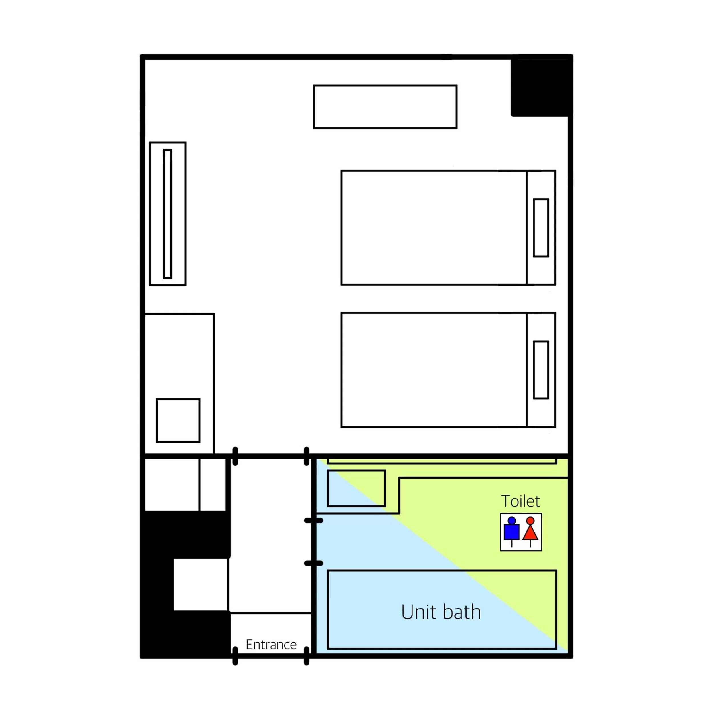 Floor plan in HOTEL THE HAKATA TERRACE