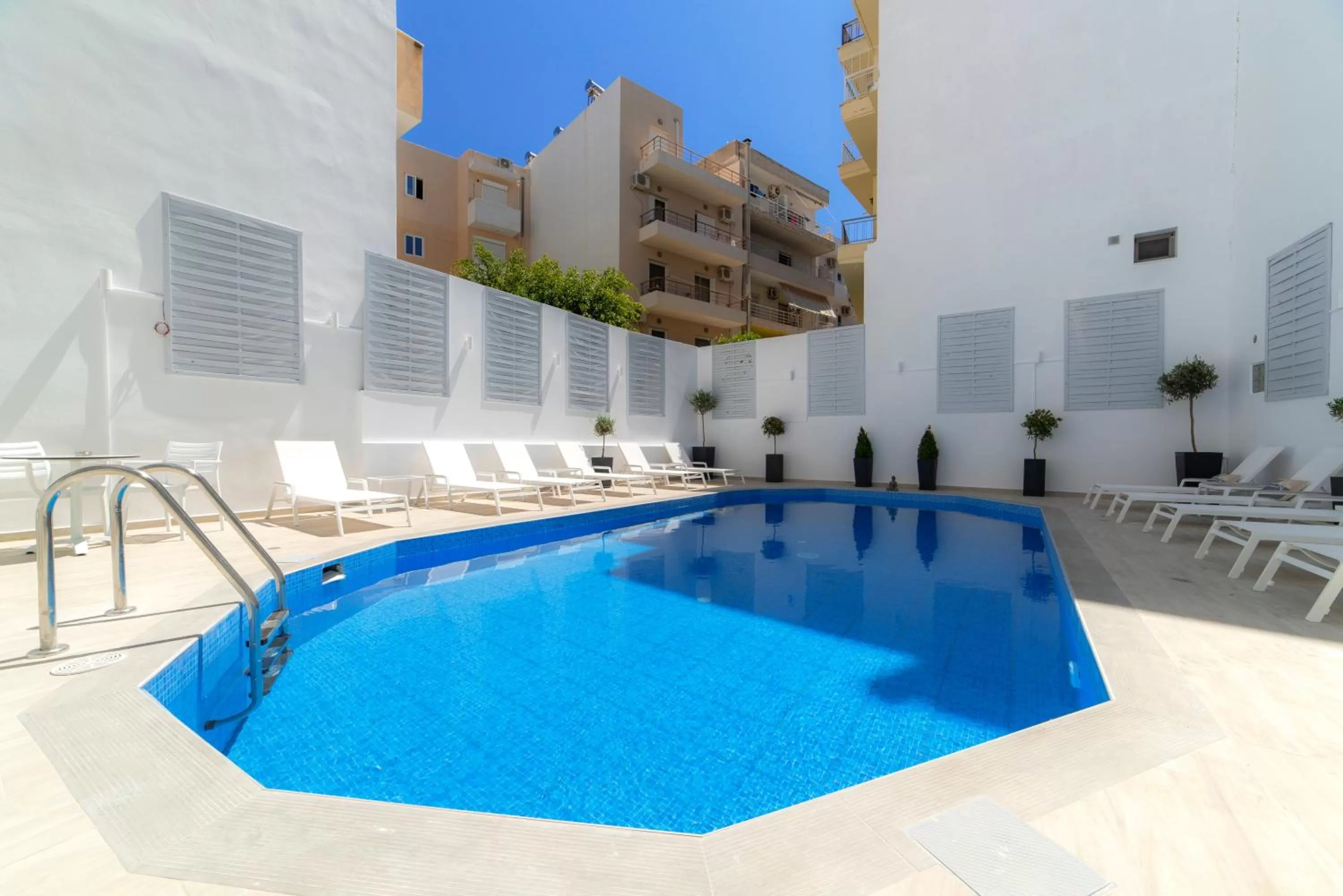 Swimming pool in Naiades Marina Hotel