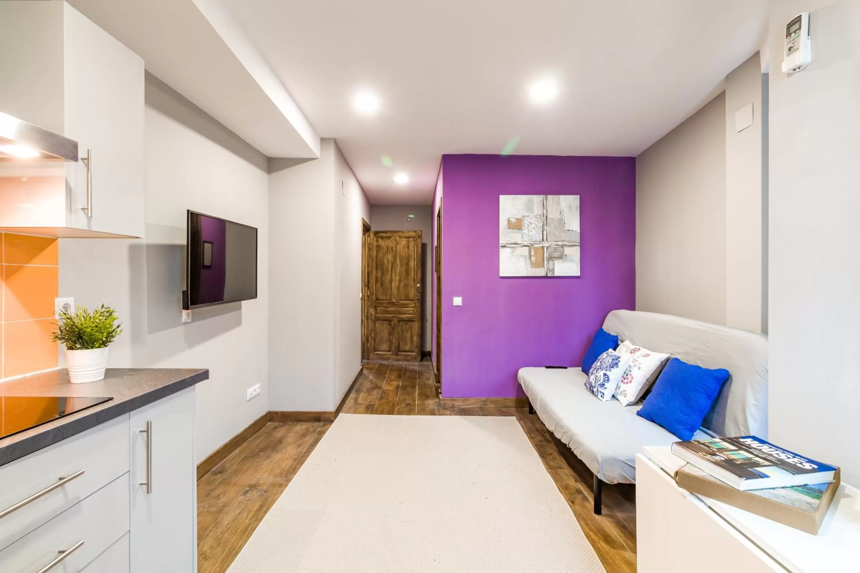 Living room, Bed in La Arbolada