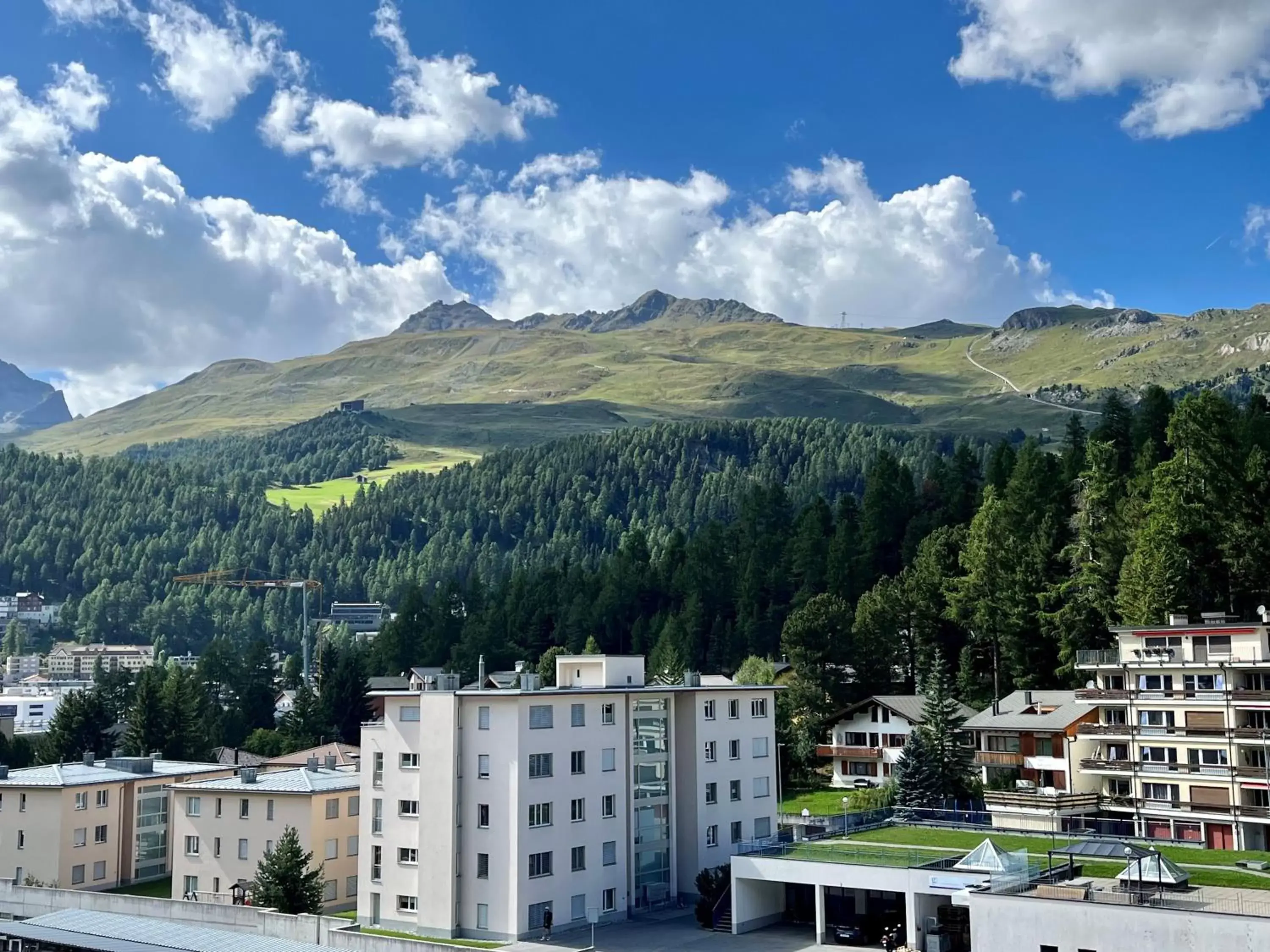 Mountain view in Aladin Apartments St Moritz