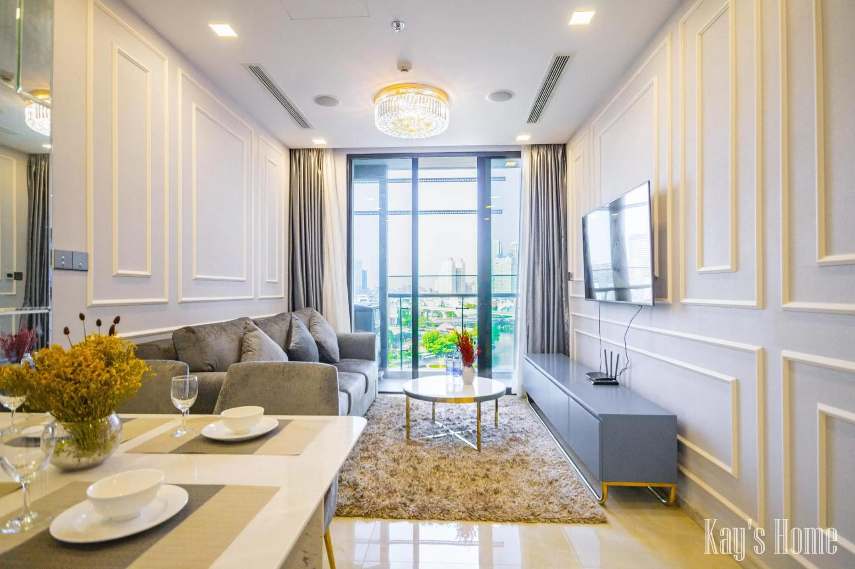 Living room, Seating Area in Vinhomes Central Park-Nice Homes