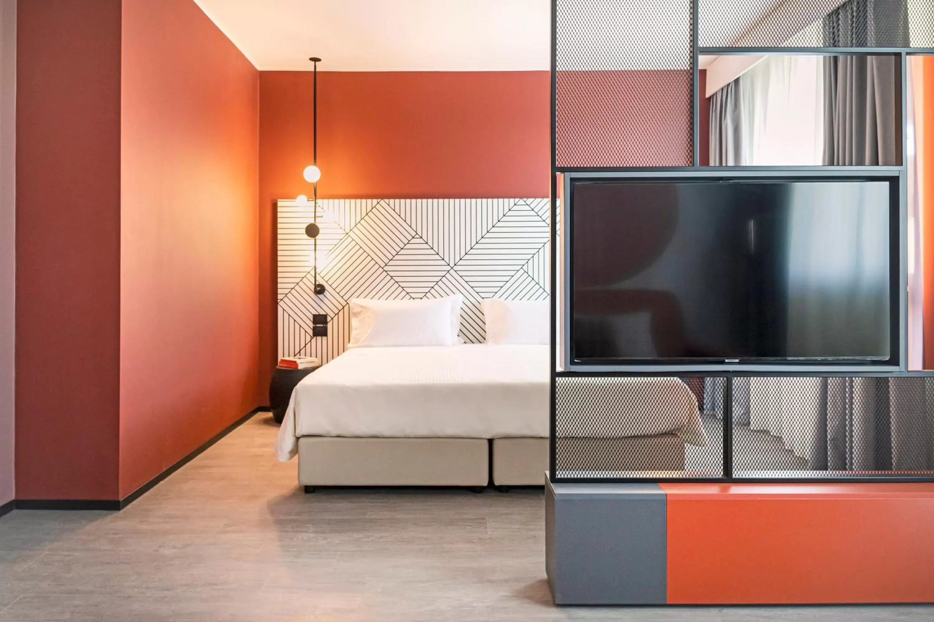 Bedroom, Bed in Quark Hotel Milano