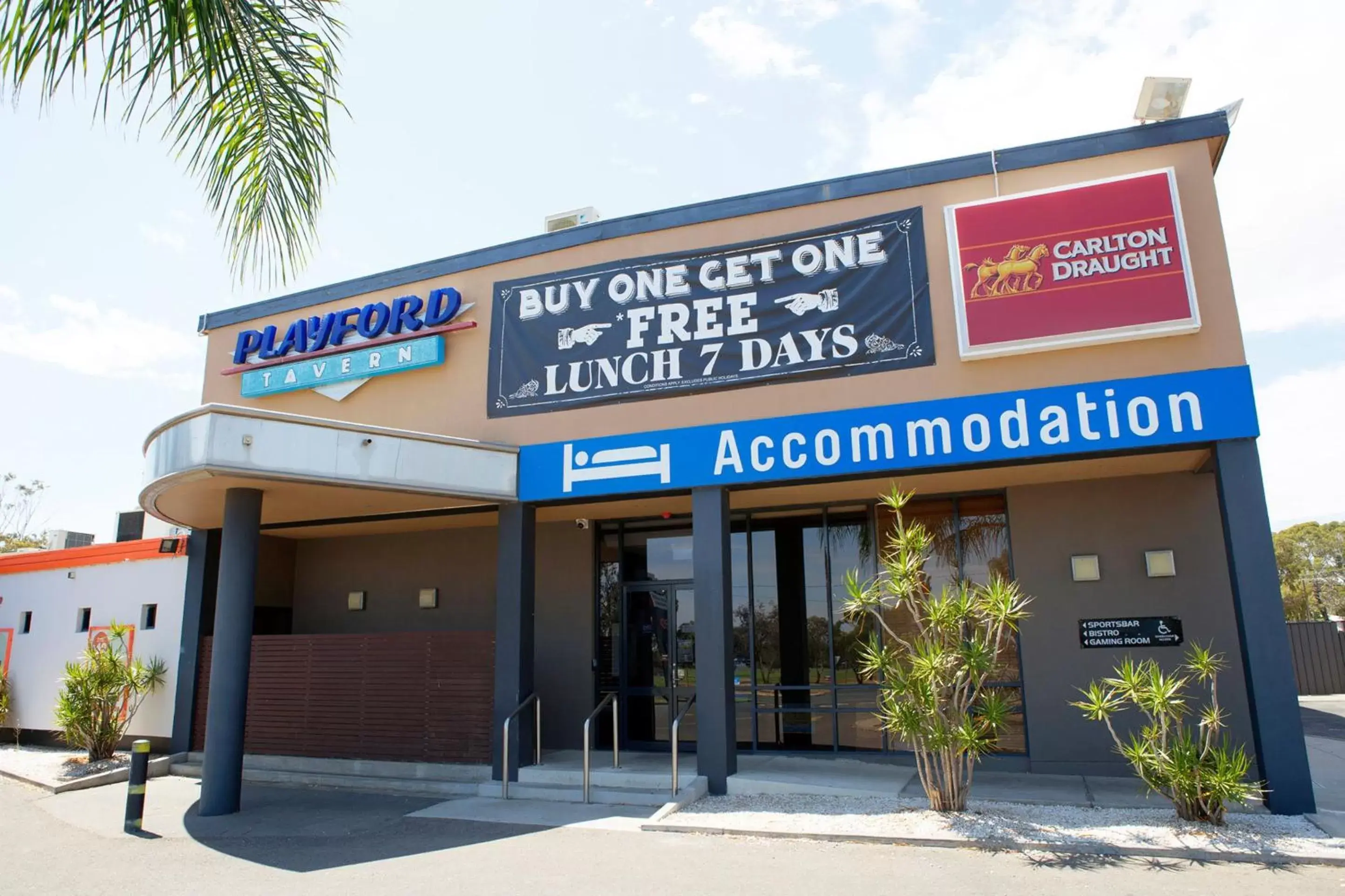 Facade/entrance in Nightcap at Playford Tavern Facade/entrance in Nightcap at Playford Tavern