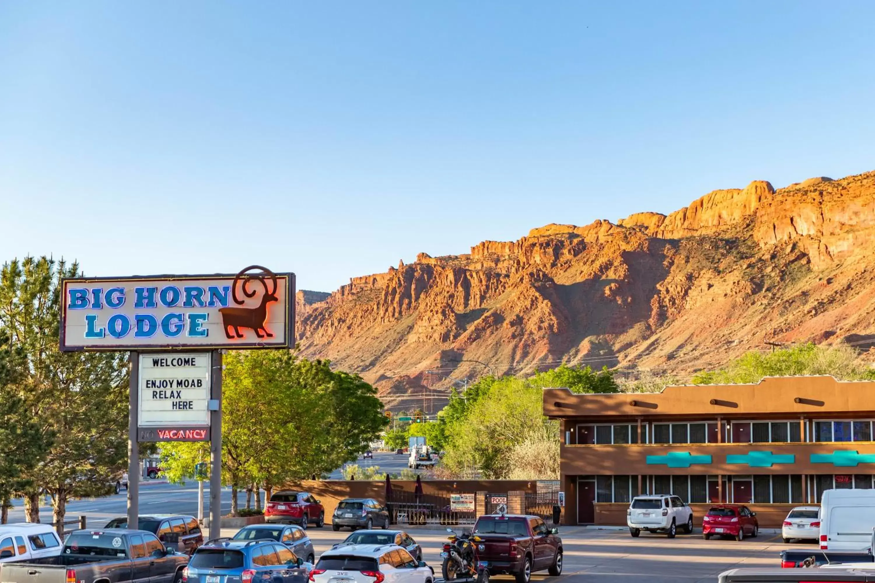 Property logo or sign in Big Horn Lodge