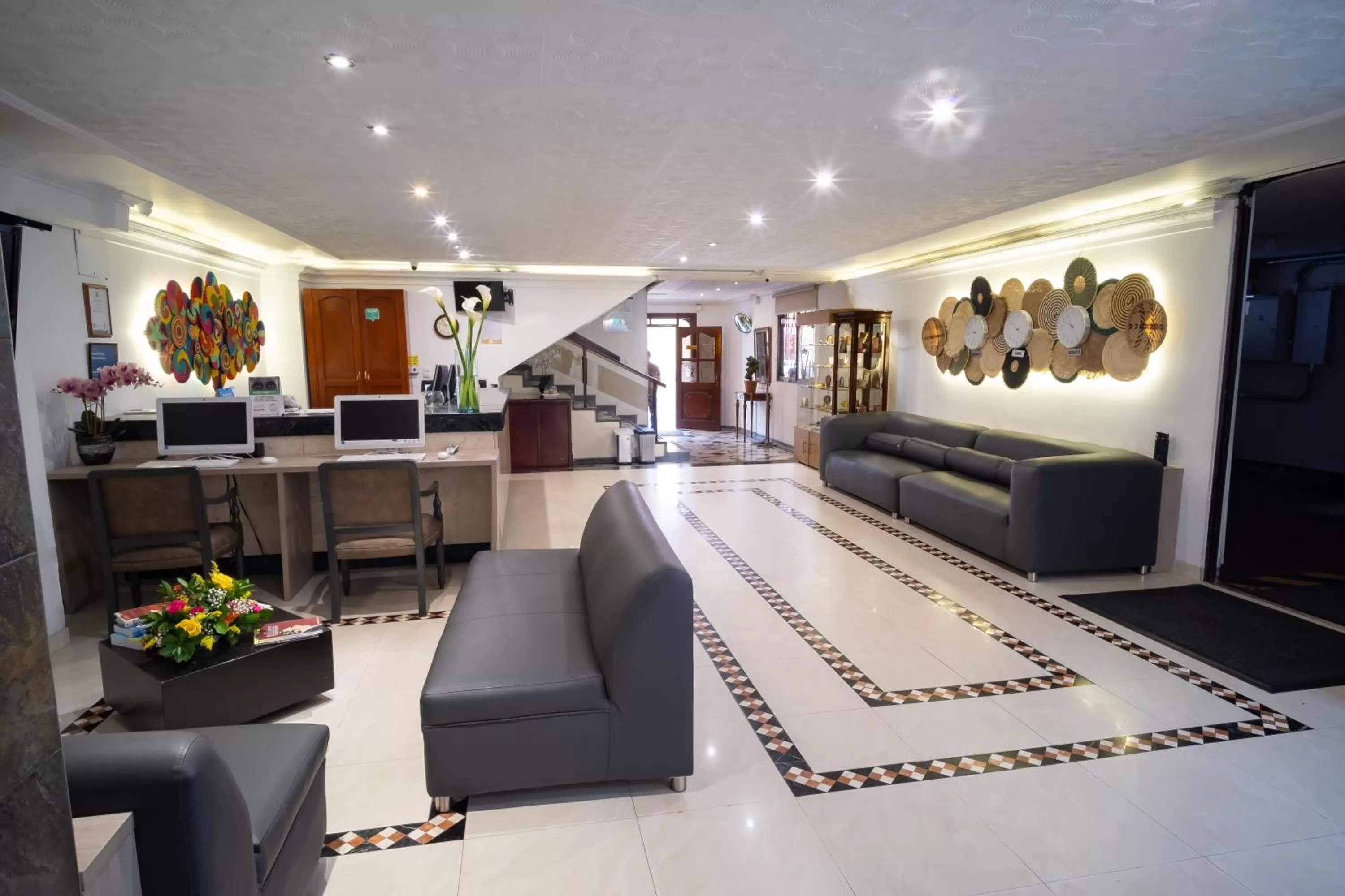 Lobby or reception in Hotel Virrey Central