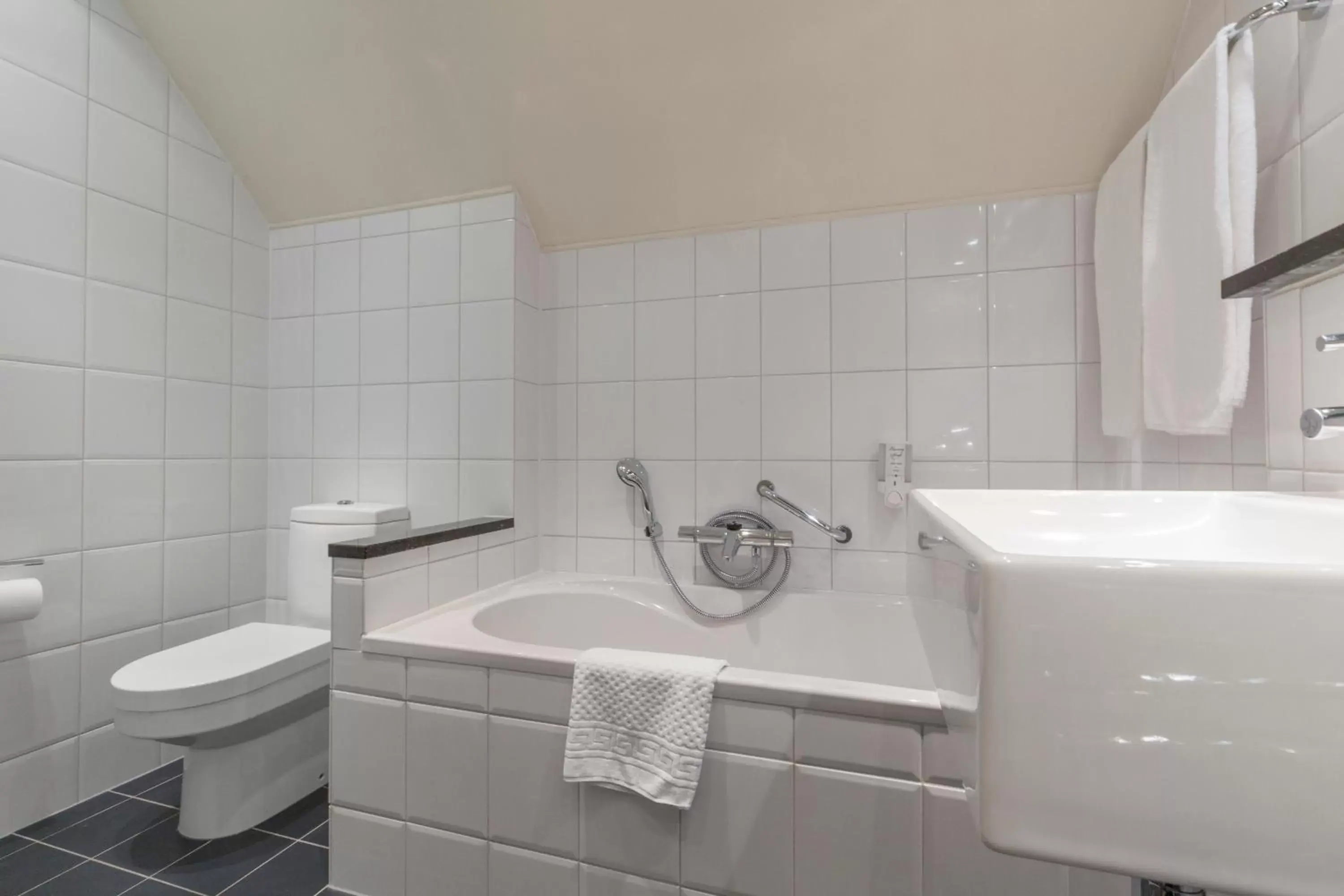 Bathroom in Fletcher Hotel-Restaurant Kasteel Erenstein Bathroom in Fletcher Hotel-Restaurant Kasteel Erenstein