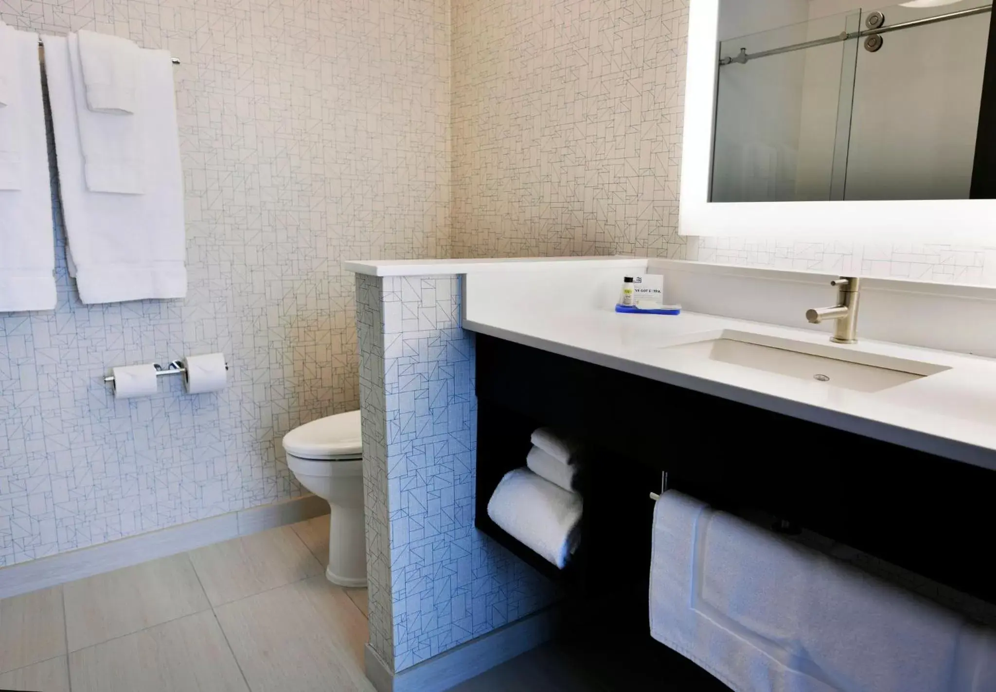 Bathroom in Holiday Inn Express & Suites Jersey City - Holland Tunnel, an IHG Hotel
