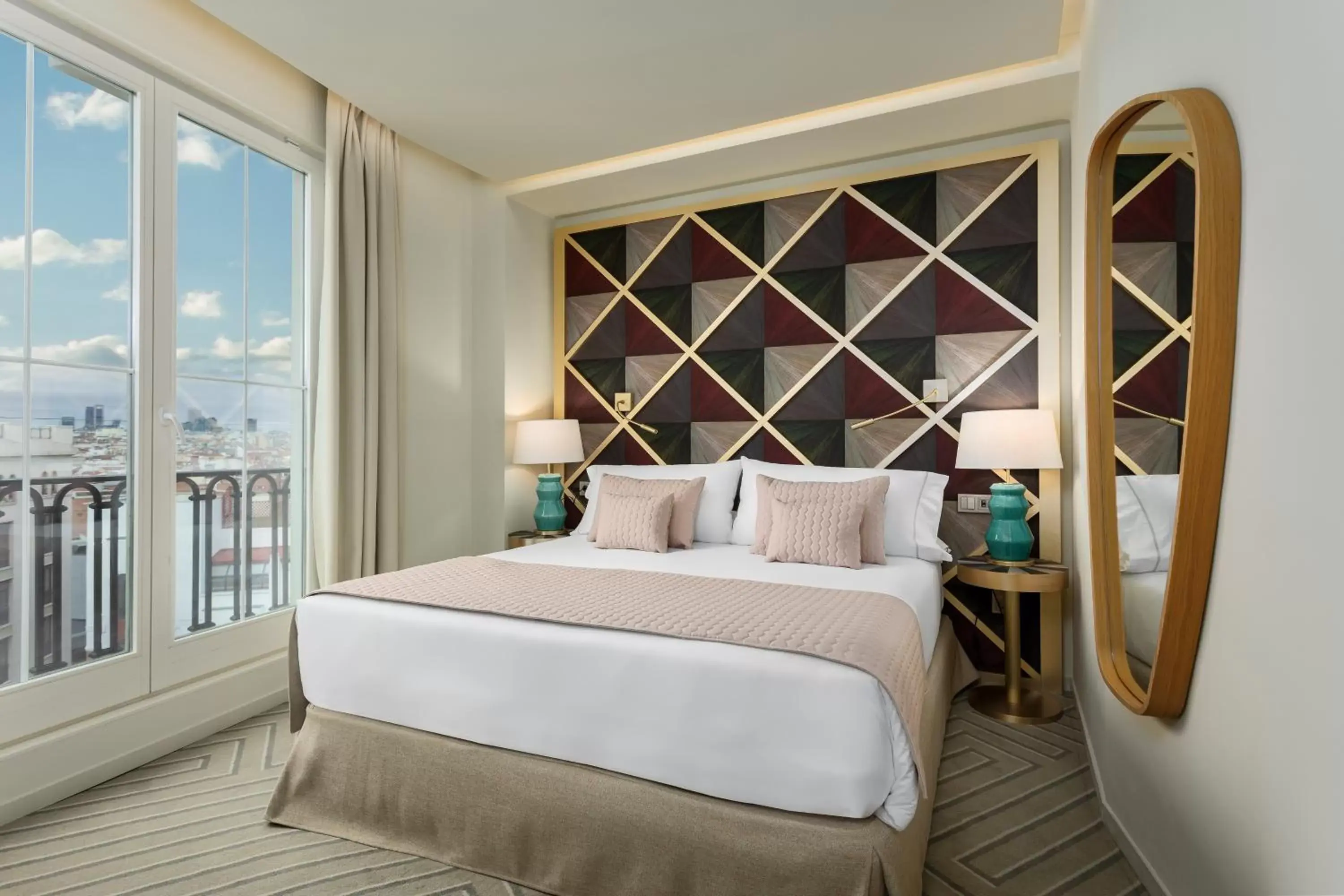 Bed in Room Mate Macarena, Madrid Gran Vía Bed in Room Mate Macarena, Madrid Gran Vía