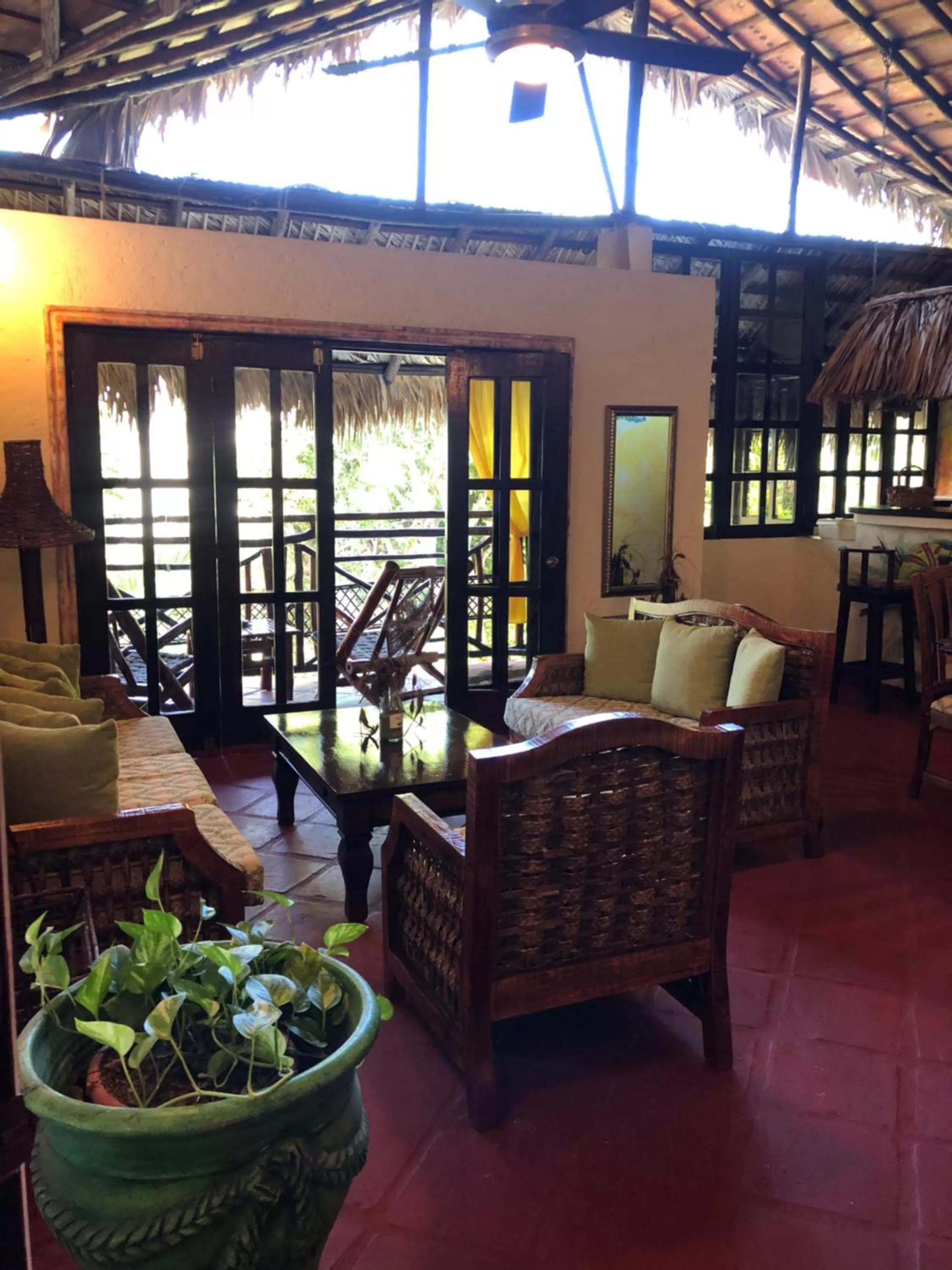 Seating area in Hotel El Rancho Sosua