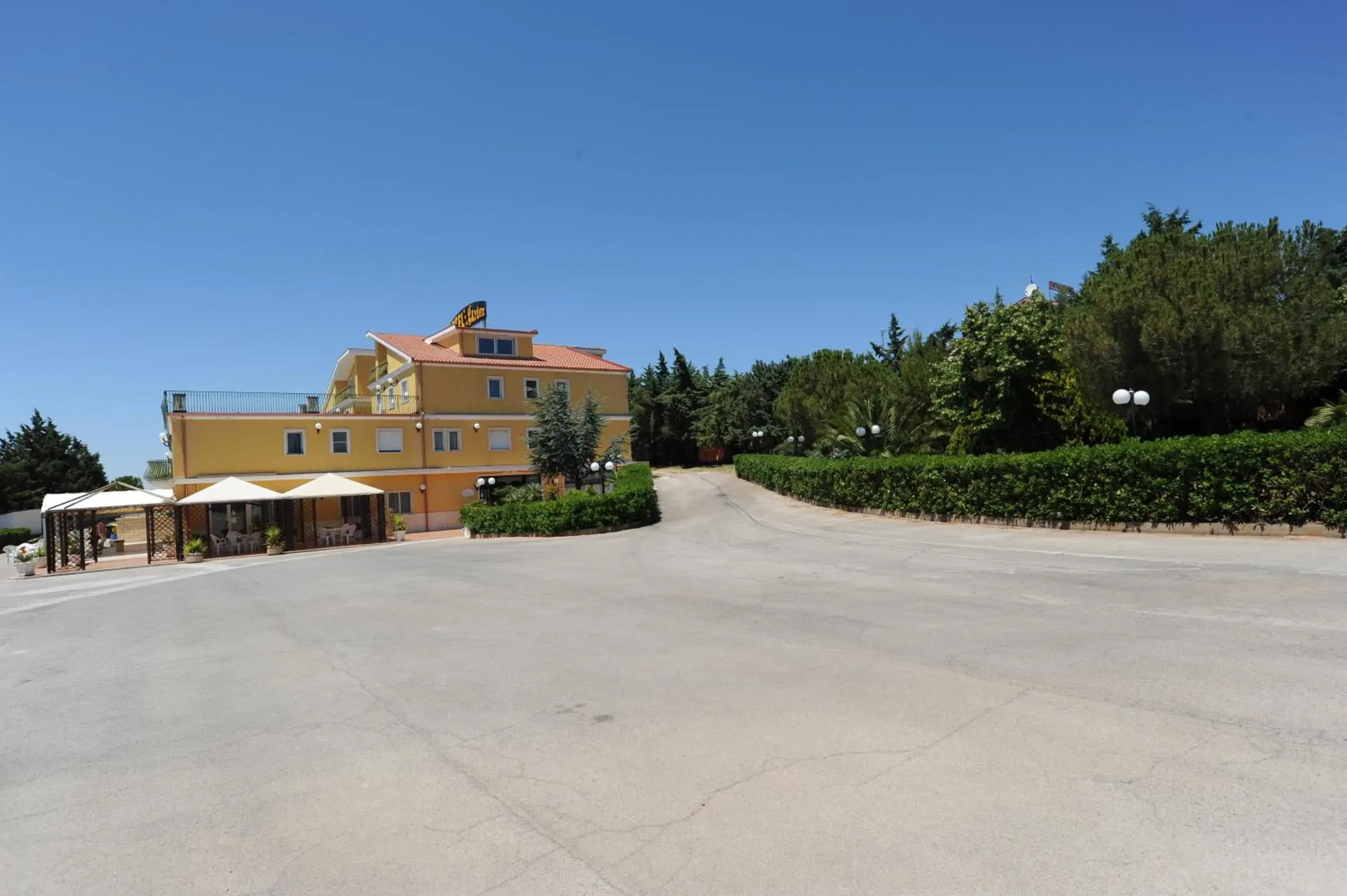 Property Building in Hotel Garden