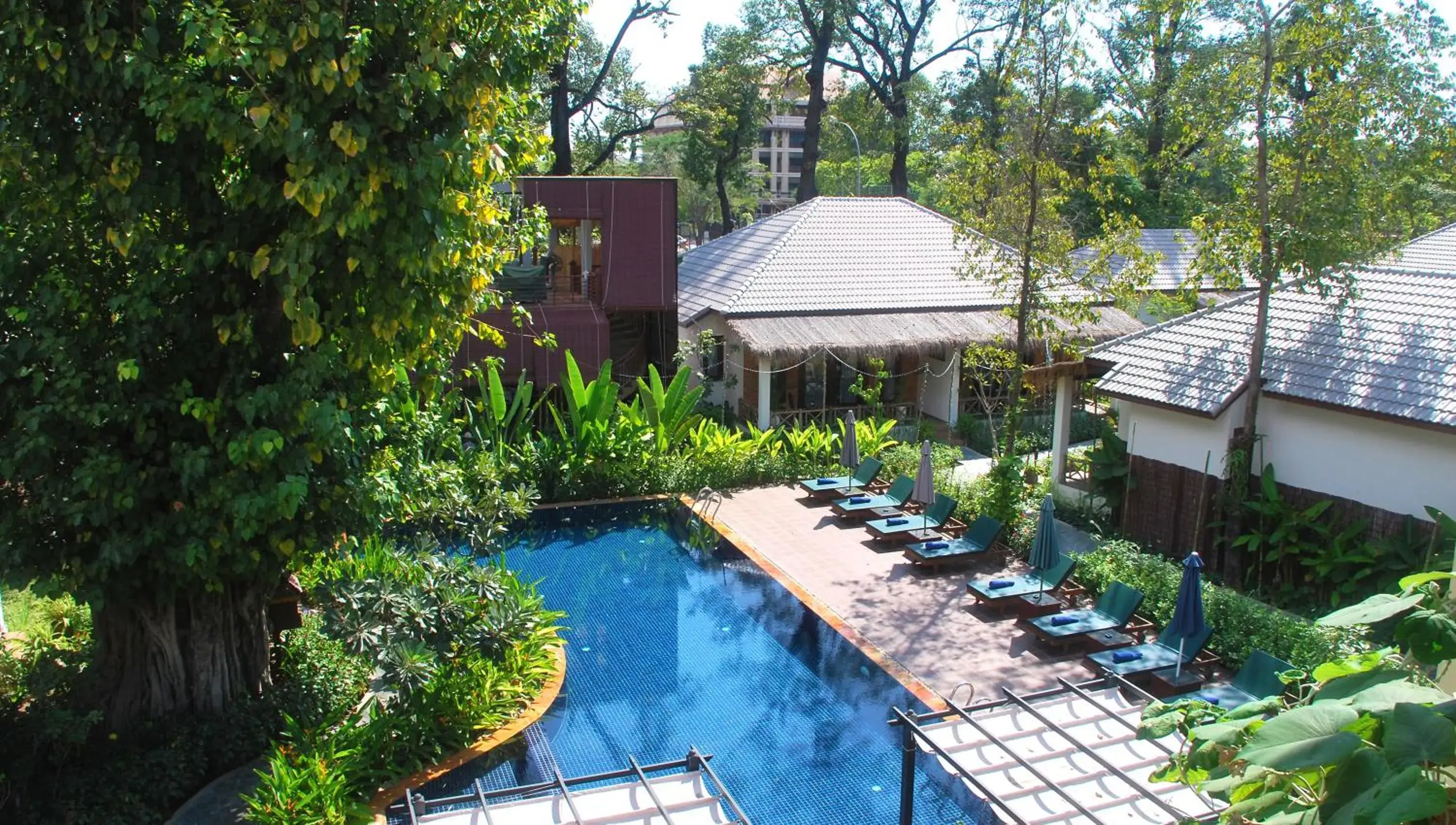 Pool View in La Rivière d' Angkor Resort